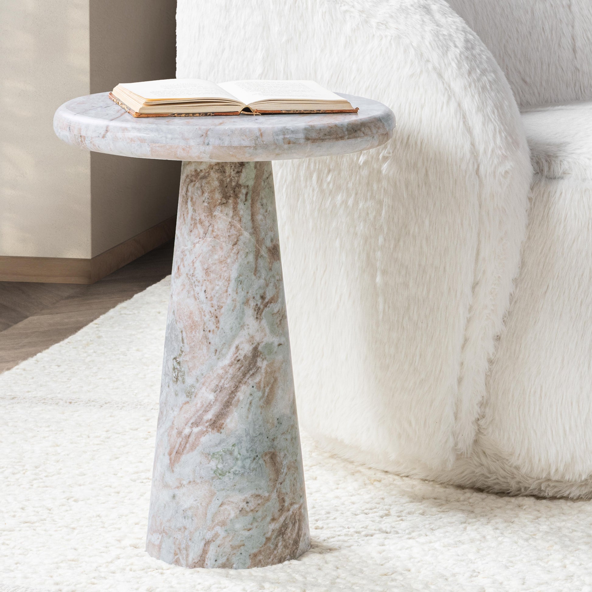 Huxley Rusty Gray 18" Accent Table - Ornate Home
