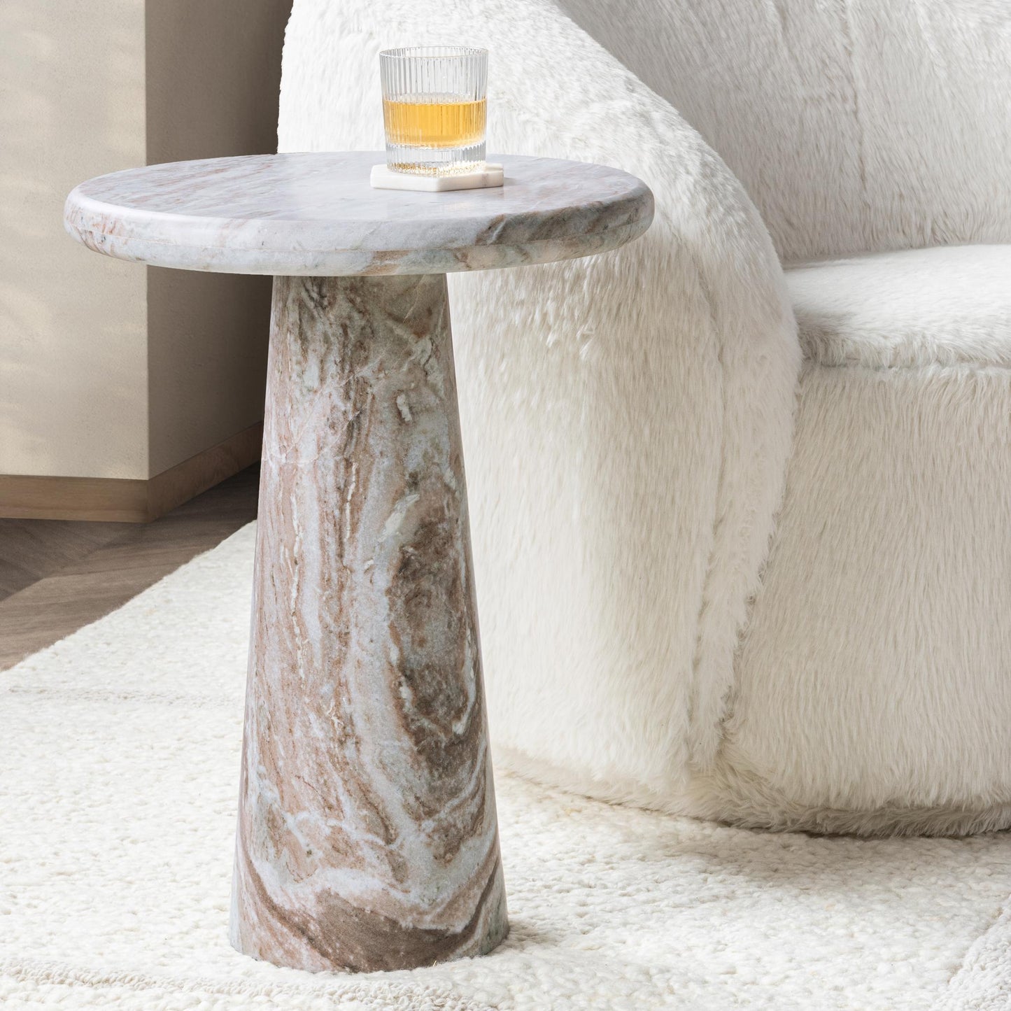 Huxley Rusty Gray 18" Accent Table - Ornate Home
