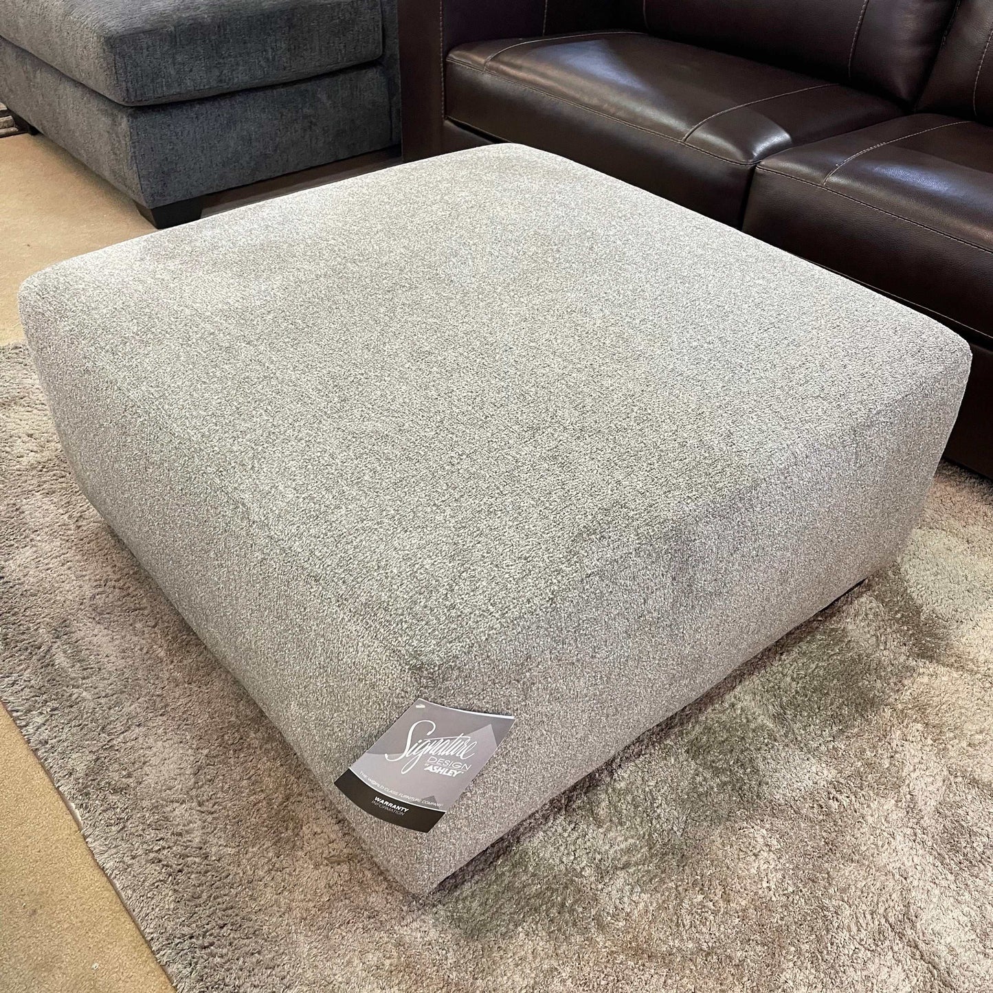 Ballinasloe Platinum Oversized Ottoman