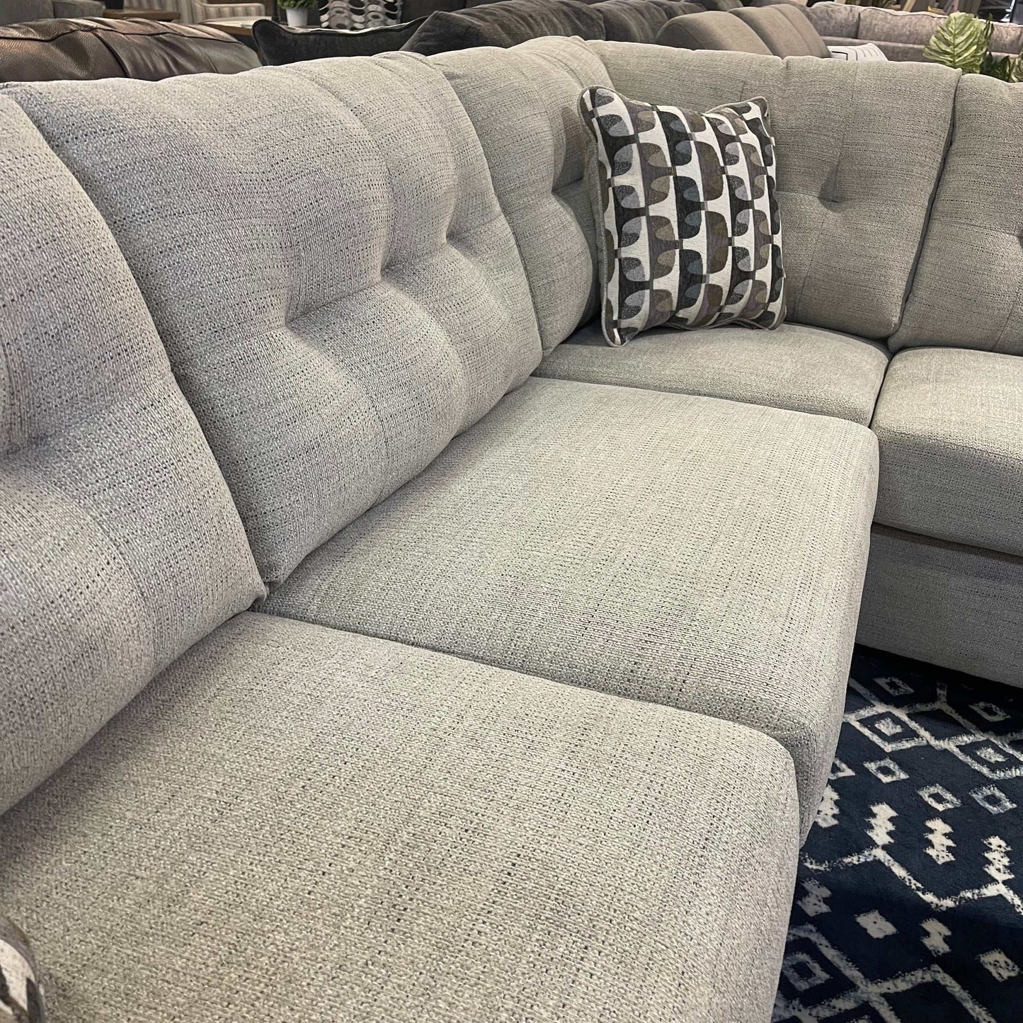 Mahoney Pebble 2pc Sectional Sofa w/ RAF Chaise