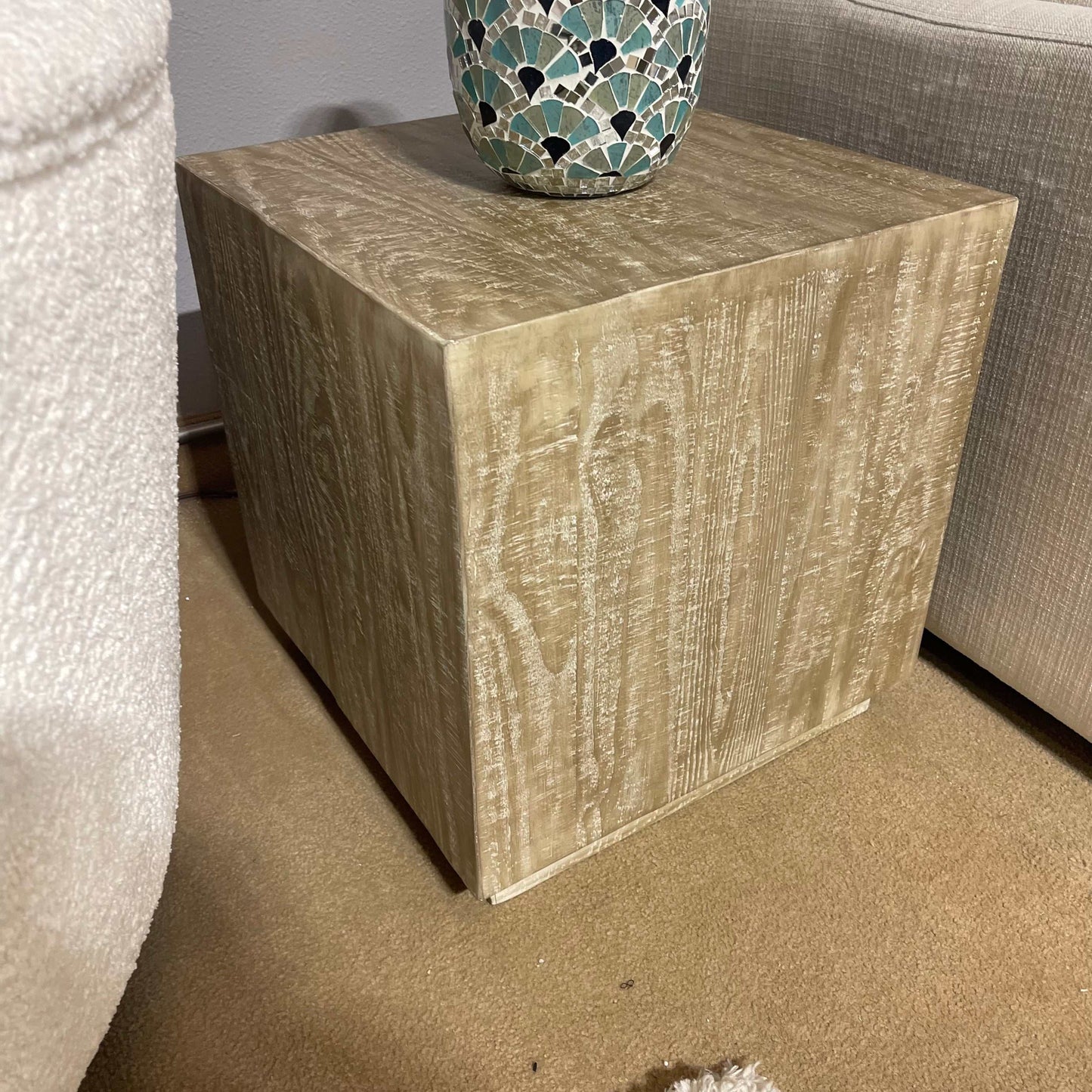 Waltleigh Distressed Brown Accent Table