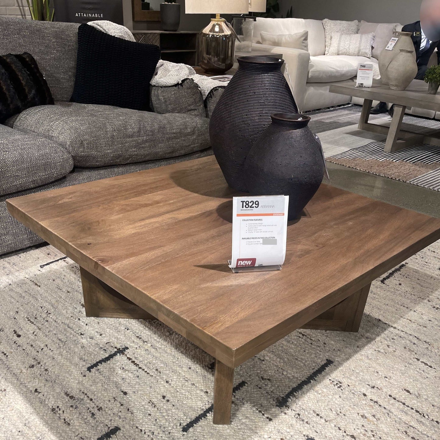 Abbianna Medium Brown Coffee Table