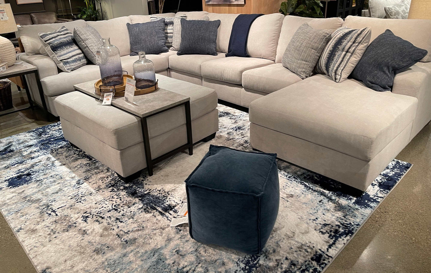 Lowder Stone 5pc Sectional Sofa w/ RAF Chaise