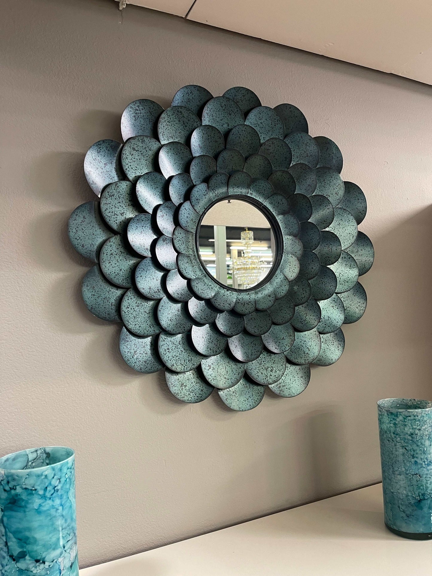 Deunoro Blue Accent Mirror