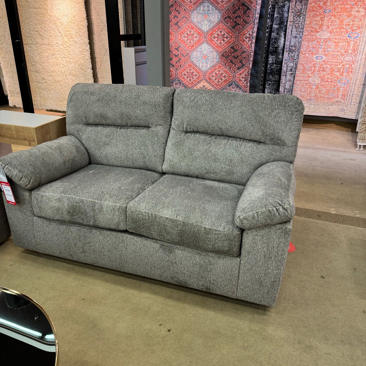 Bindura Mineral Sofa & Loveseat Living Room Set / 2pc