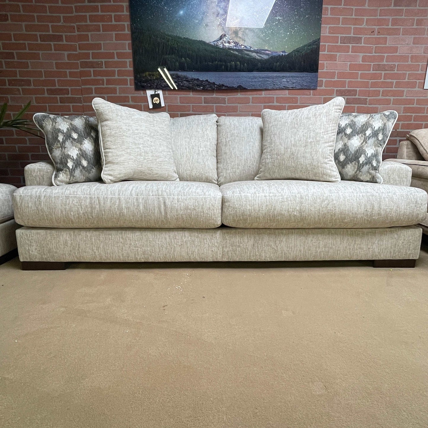 Caretti Parchment Stationary Sofa