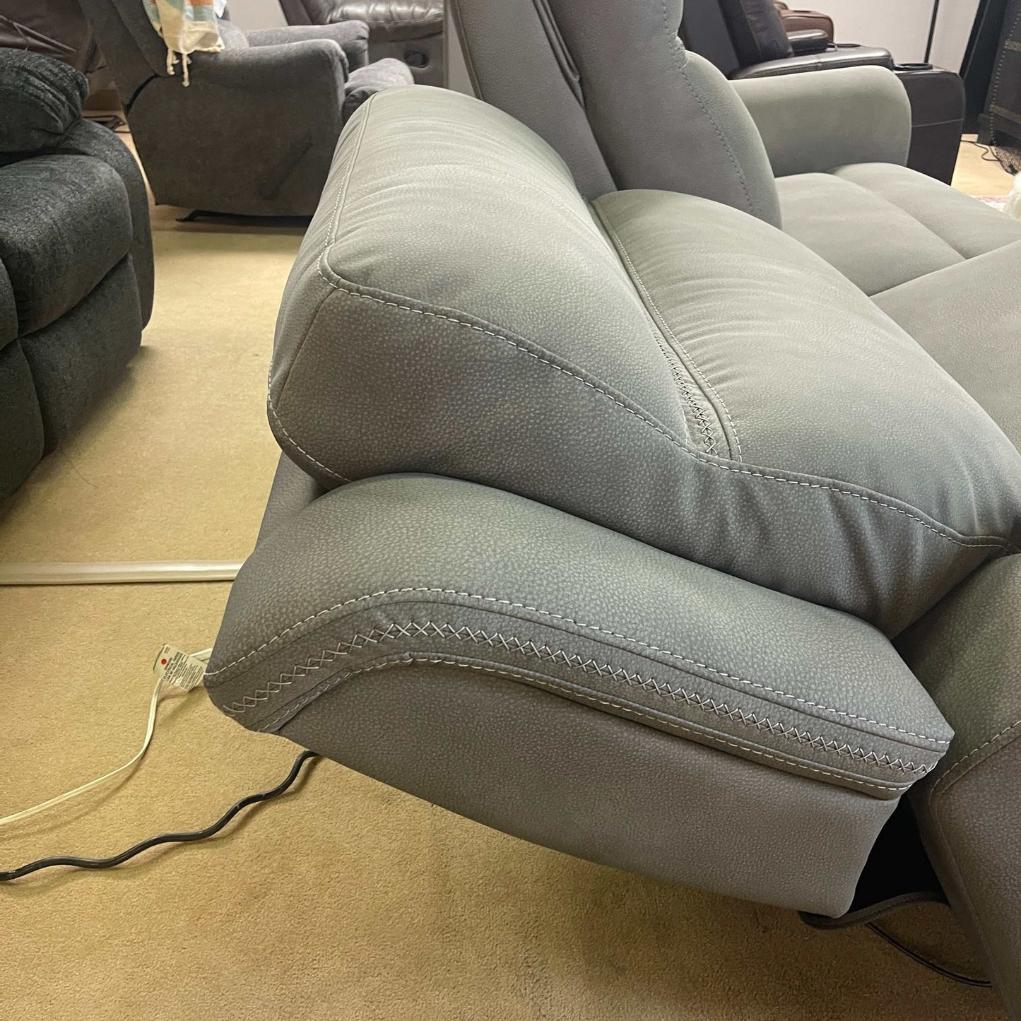 NextGen DuraPella Slate Power Reclining Sofa