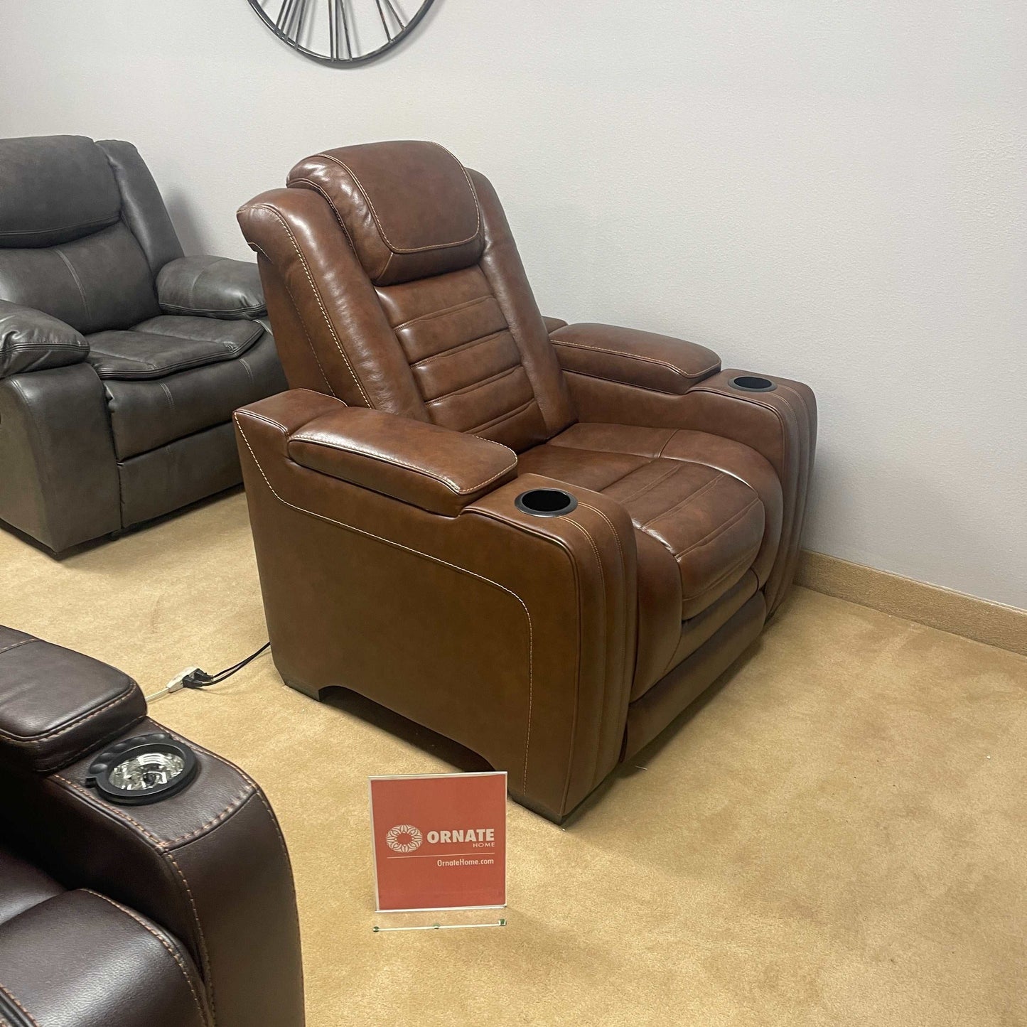 Backtrack Chocolate Power Recliner