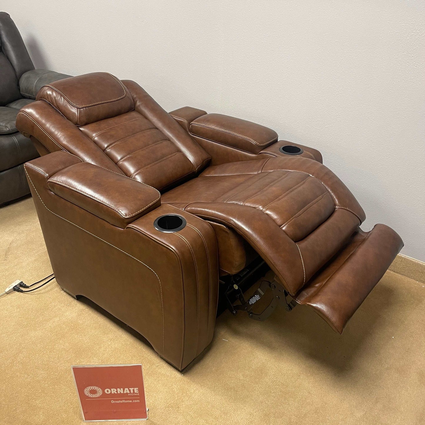 Backtrack Chocolate Power Recliner