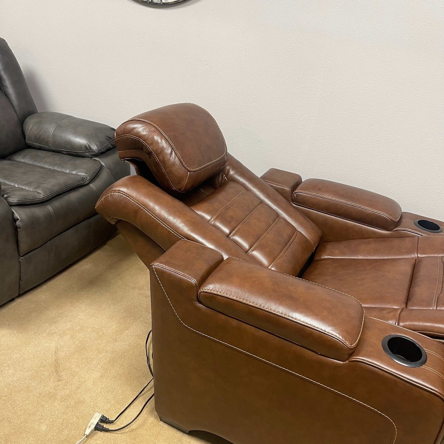 Backtrack Chocolate Power Recliner