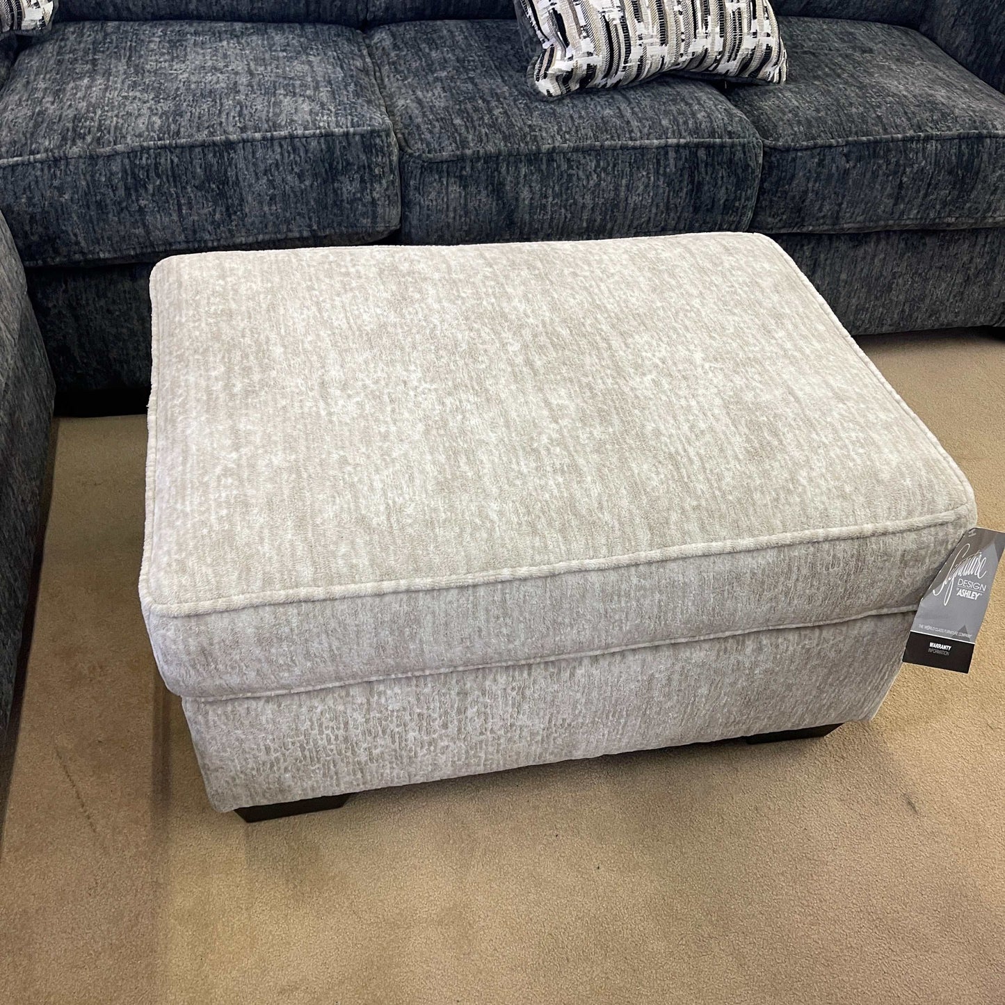Lonoke Parchment Ottoman