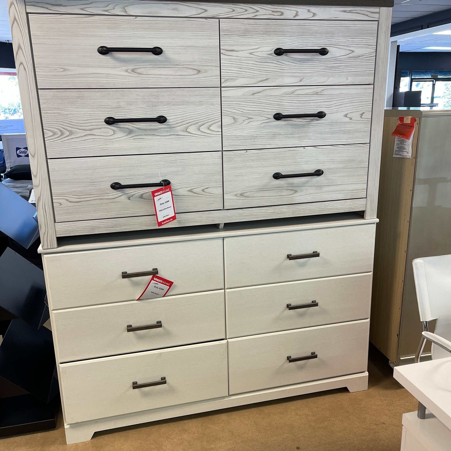 Stelsie White Dresser