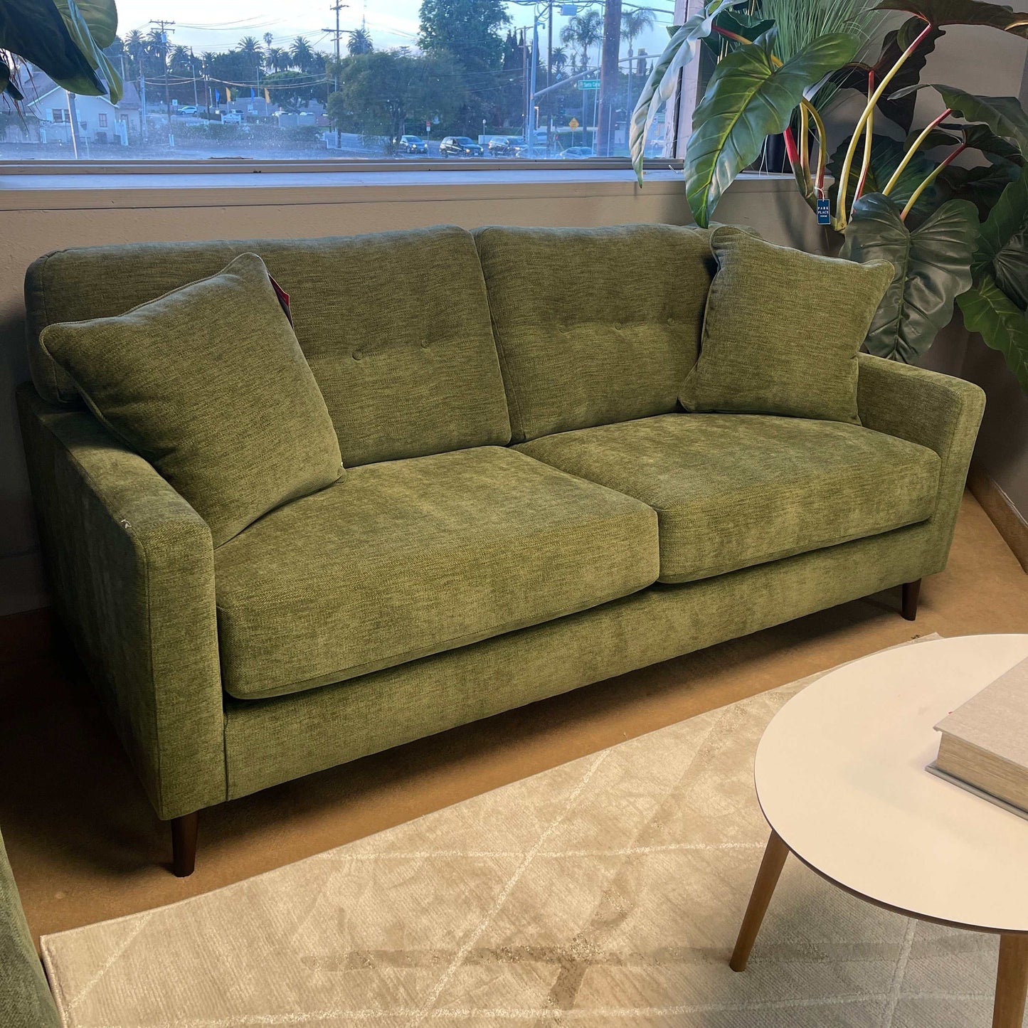 Bixler Olive Sofa