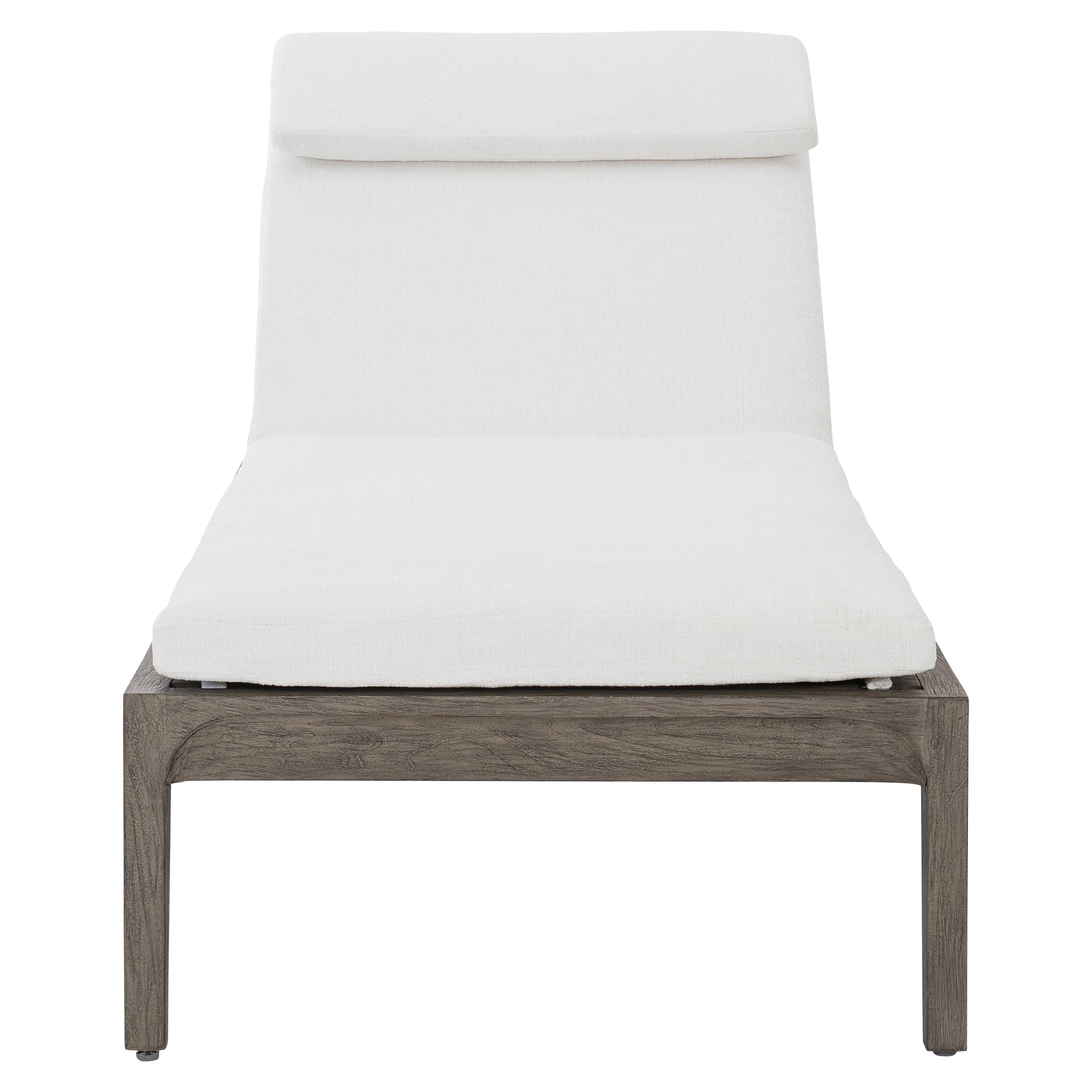 Ibiza Weathered Teak/Cream Outdoor Chaise - Ornate Home