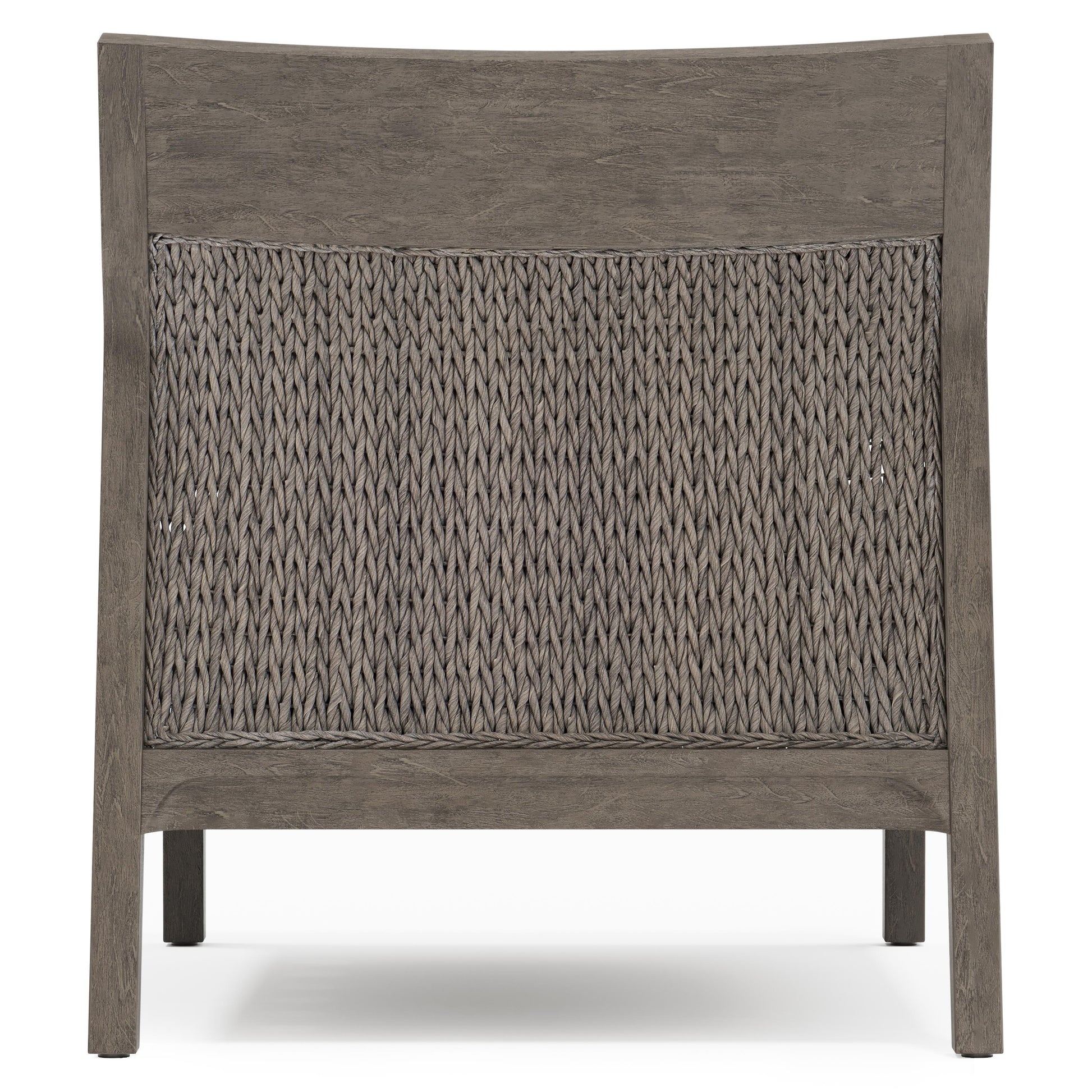 Ibiza Weathered Teak/Pebble/White/Cream Outdoor Chair - Ornate Home