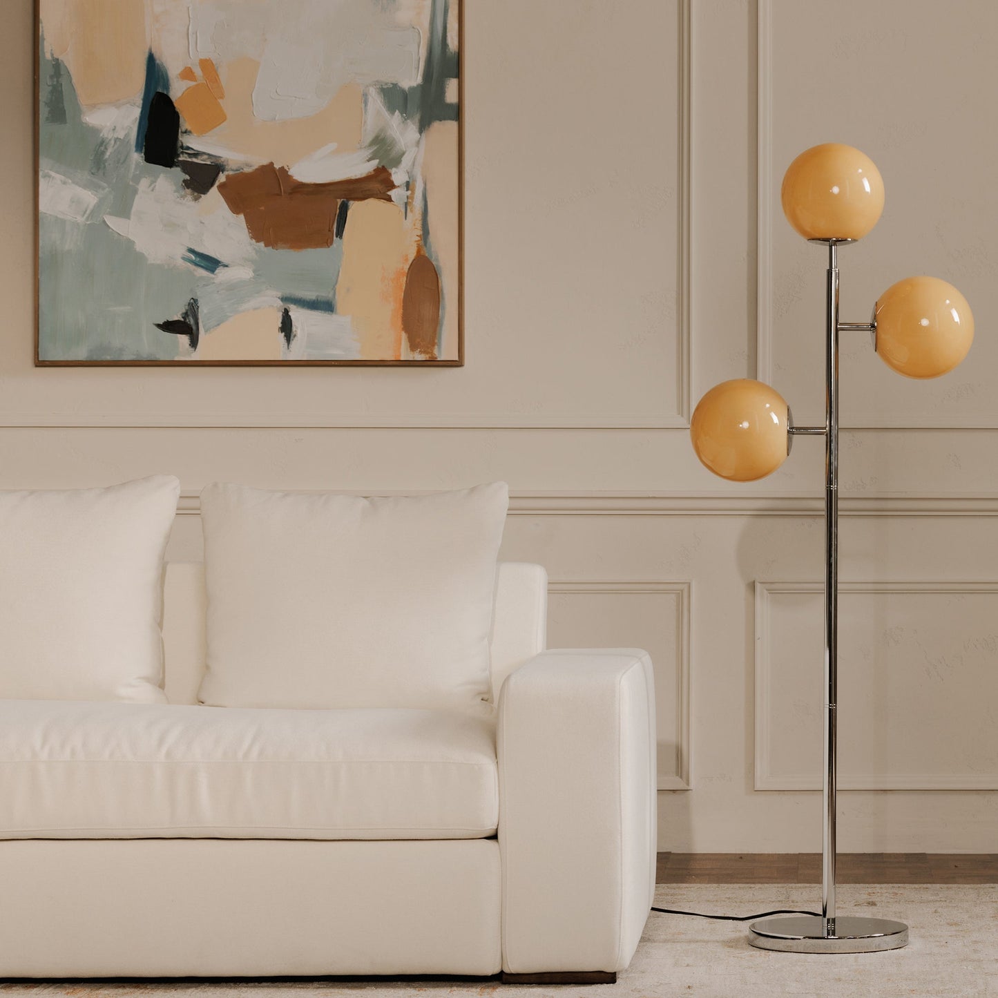 Ida Silver Floor Lamp - Ornate Home