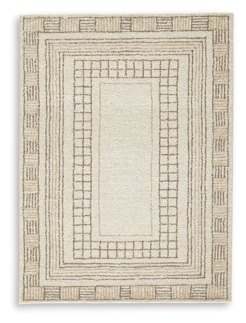 Idaman Taupe/Brown Medium Rug- Viva Furn