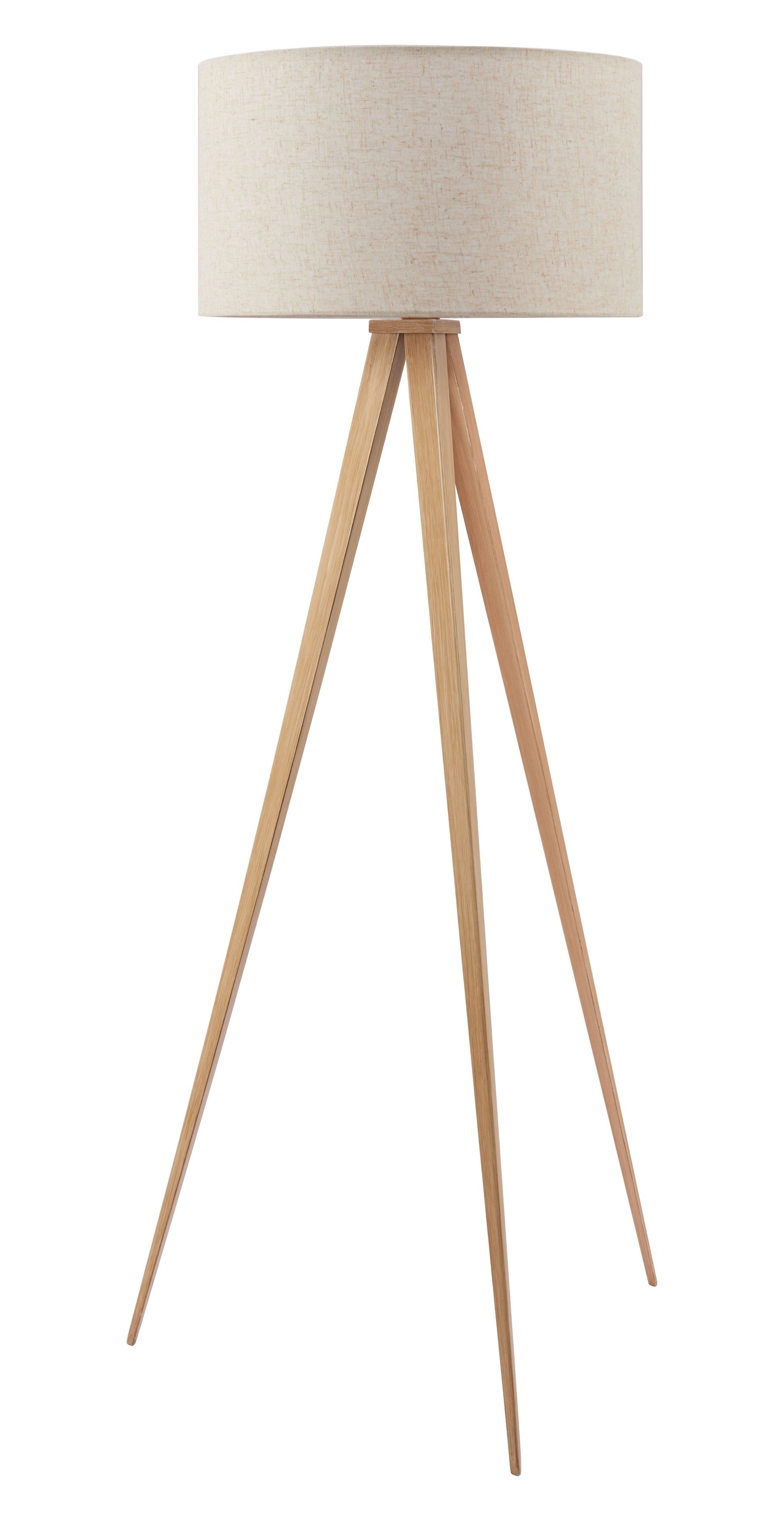 Imperial Beige & Natural Floor Lamp - Ornate Home