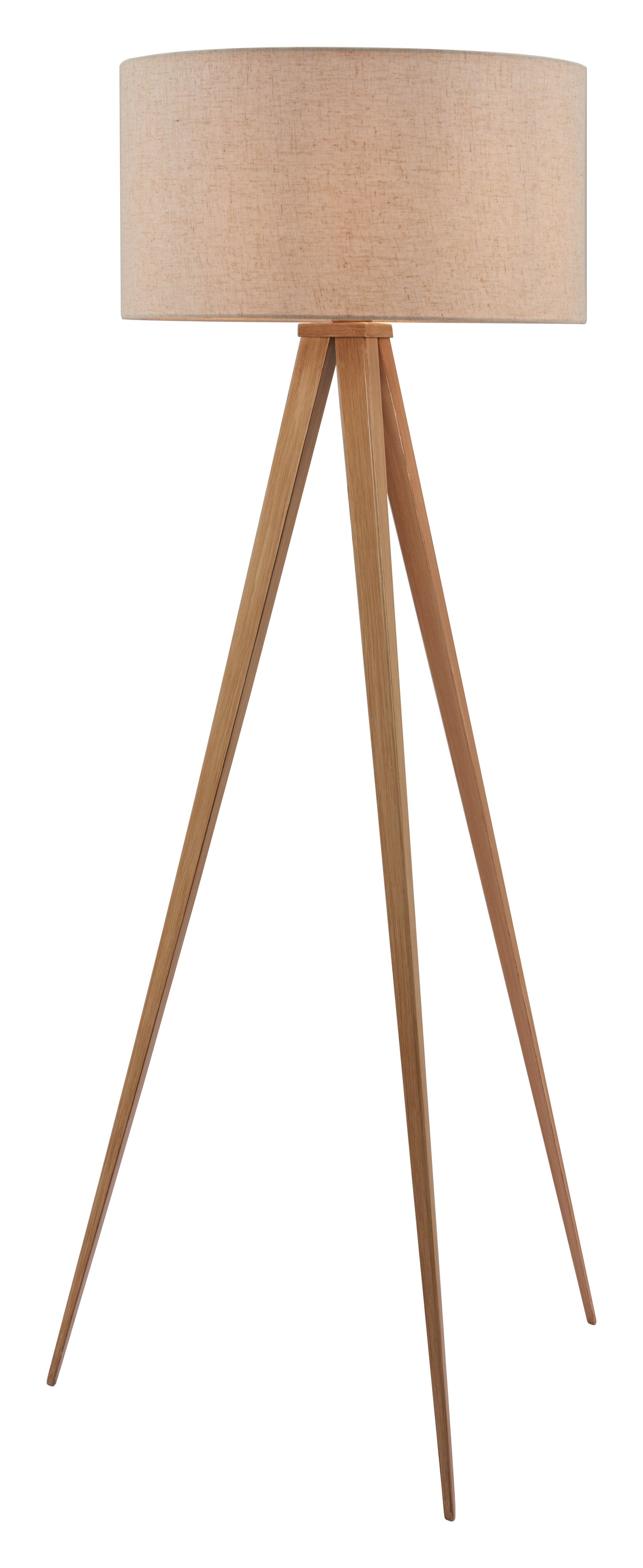Imperial Beige & Natural Floor Lamp - Ornate Home
