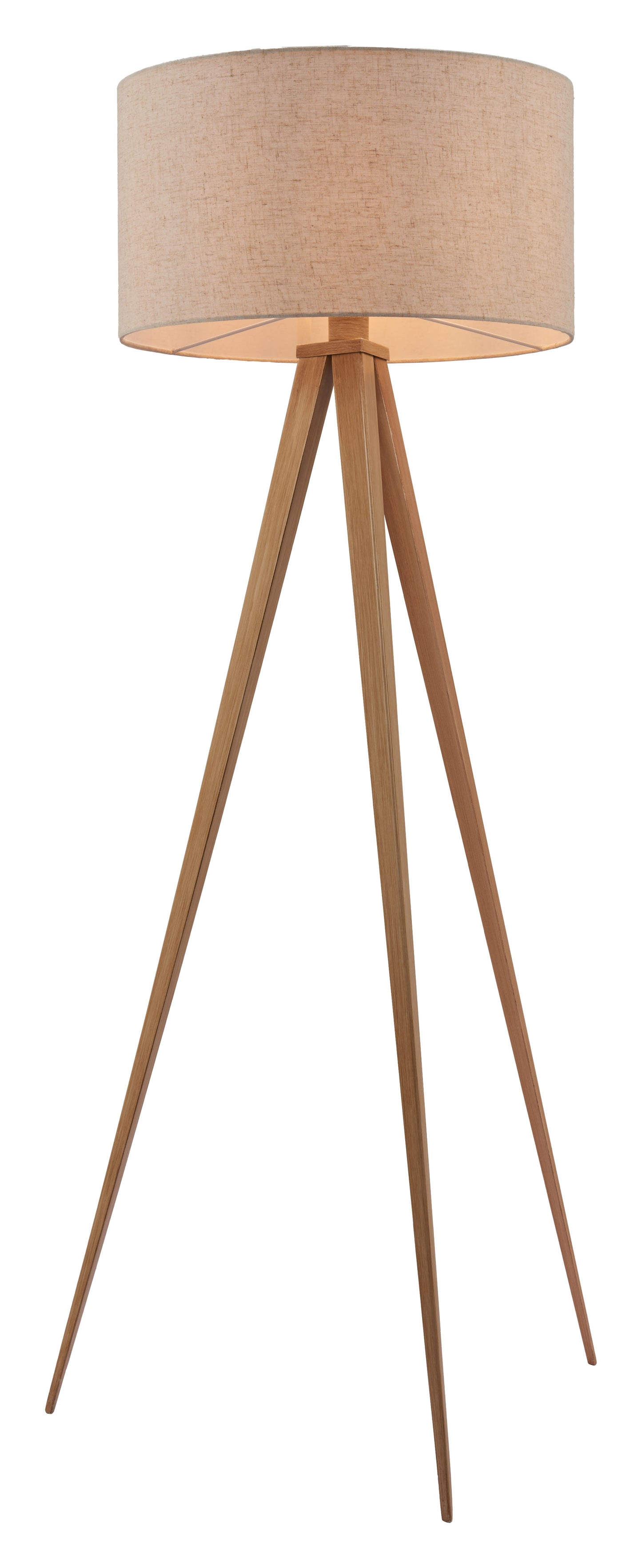Imperial Beige & Natural Floor Lamp - Ornate Home