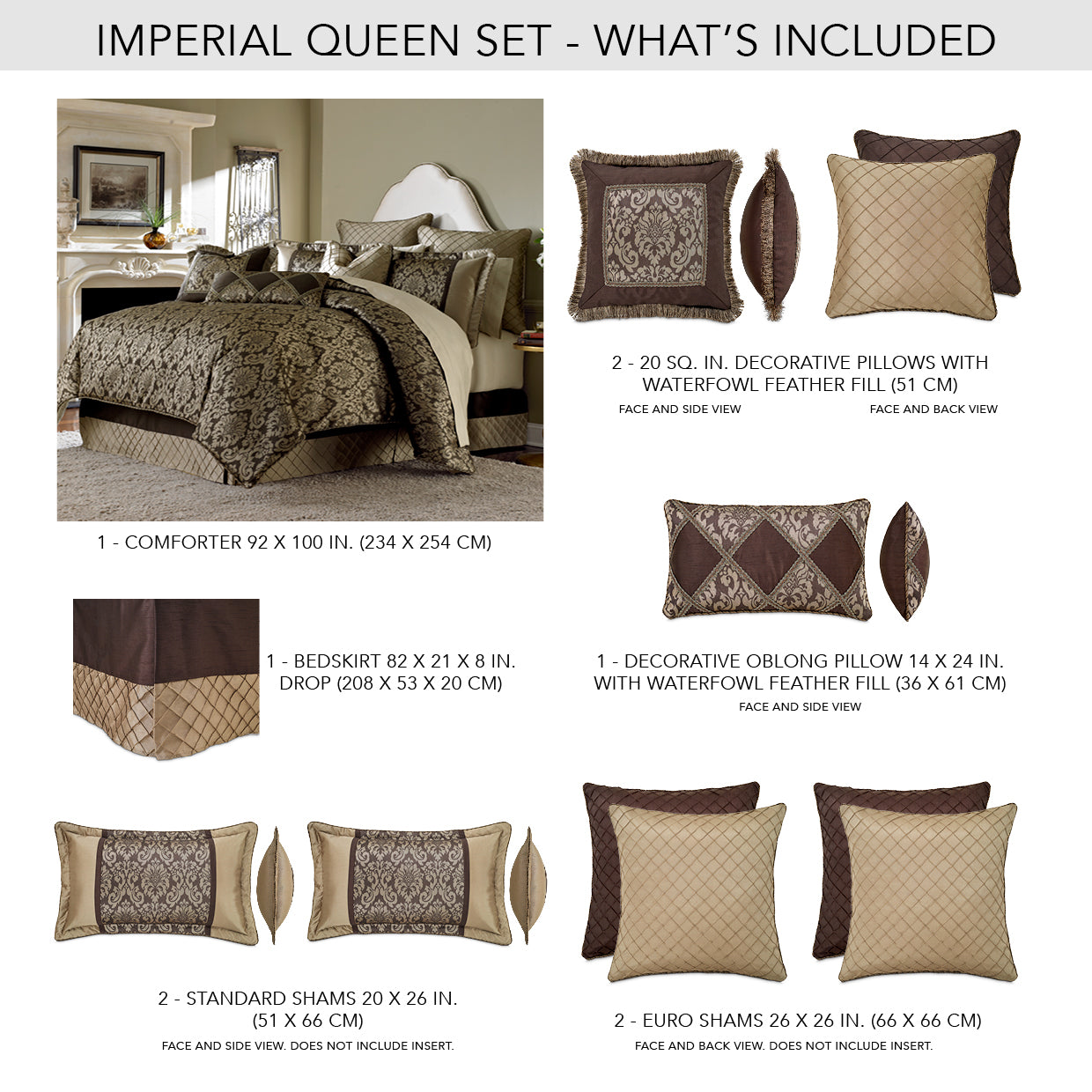 Imperial Bronze  Comforter Set - Ornate Home