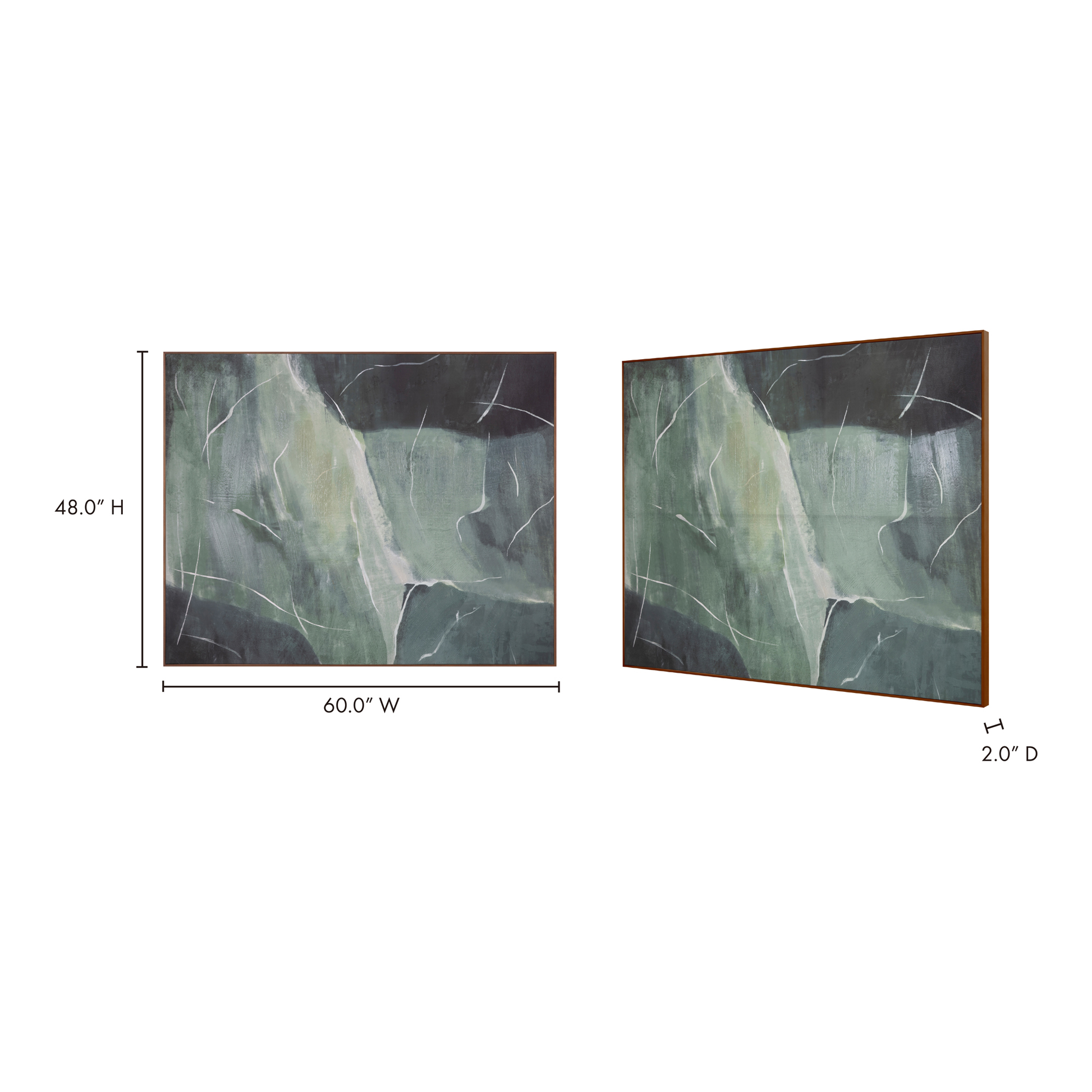 Impression Verdant Palette Framed Painting - Ornate Home