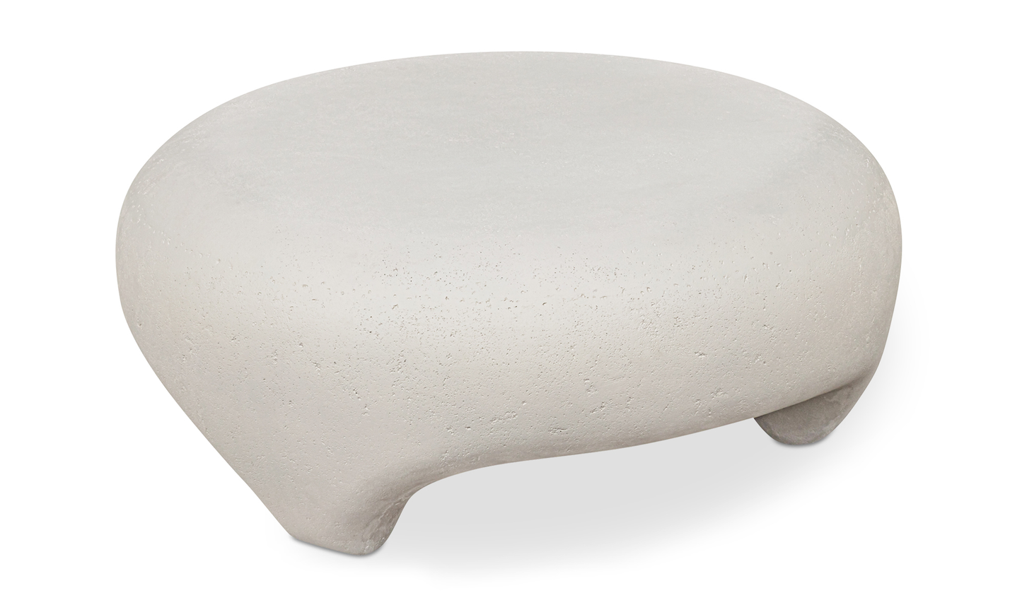 Ines White Outdoor Coffee Table - Ornate Home