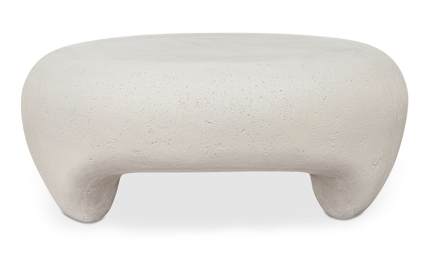 Ines White Outdoor Coffee Table - Ornate Home