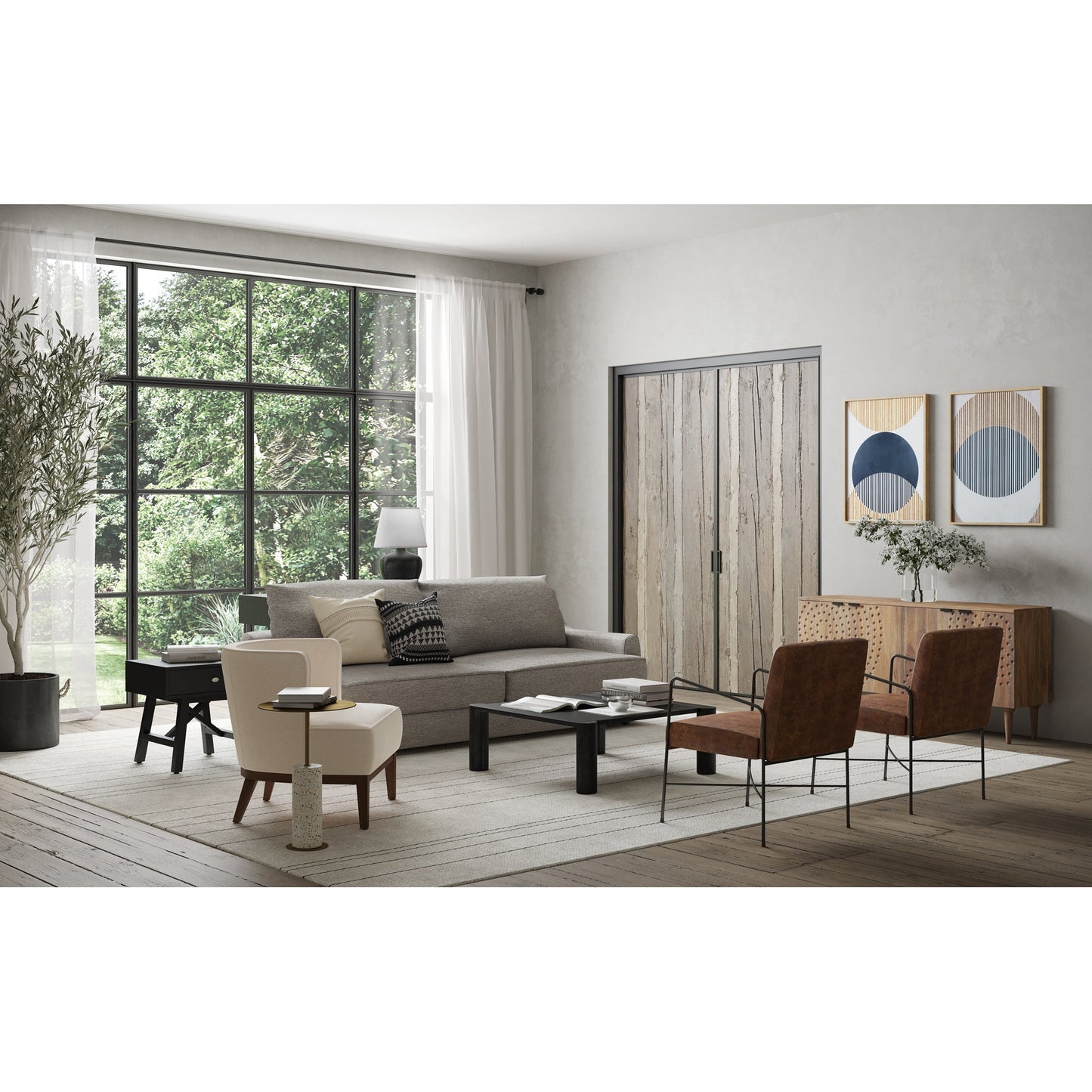 Infinity Light Grey Sideboard - Ornate Home