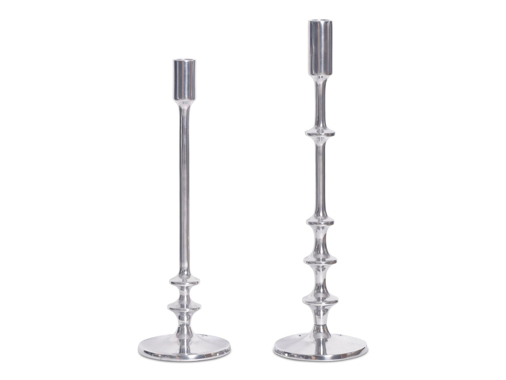 Irie Silver Candle Holders (Set of 2) - Ornate Home
