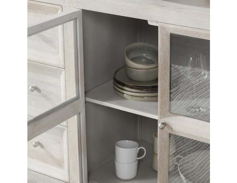 Isha Whitewash Cabinet - Ornate Home