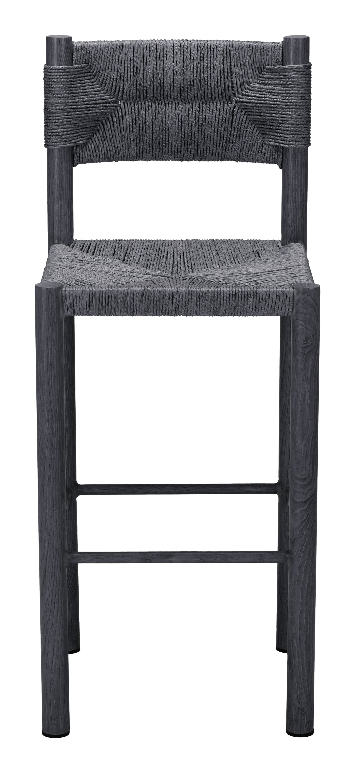 Iska Black Outdoor Barstool (Set of 2) - Ornate Home