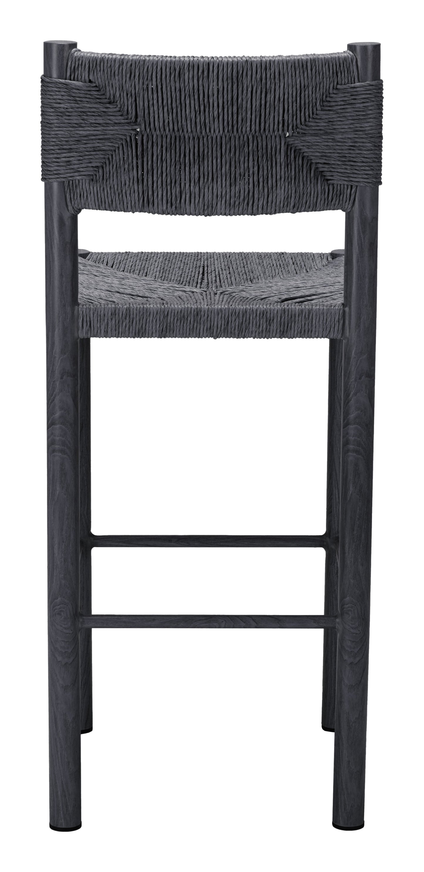 Iska Black Outdoor Barstool (Set of 2) - Ornate Home