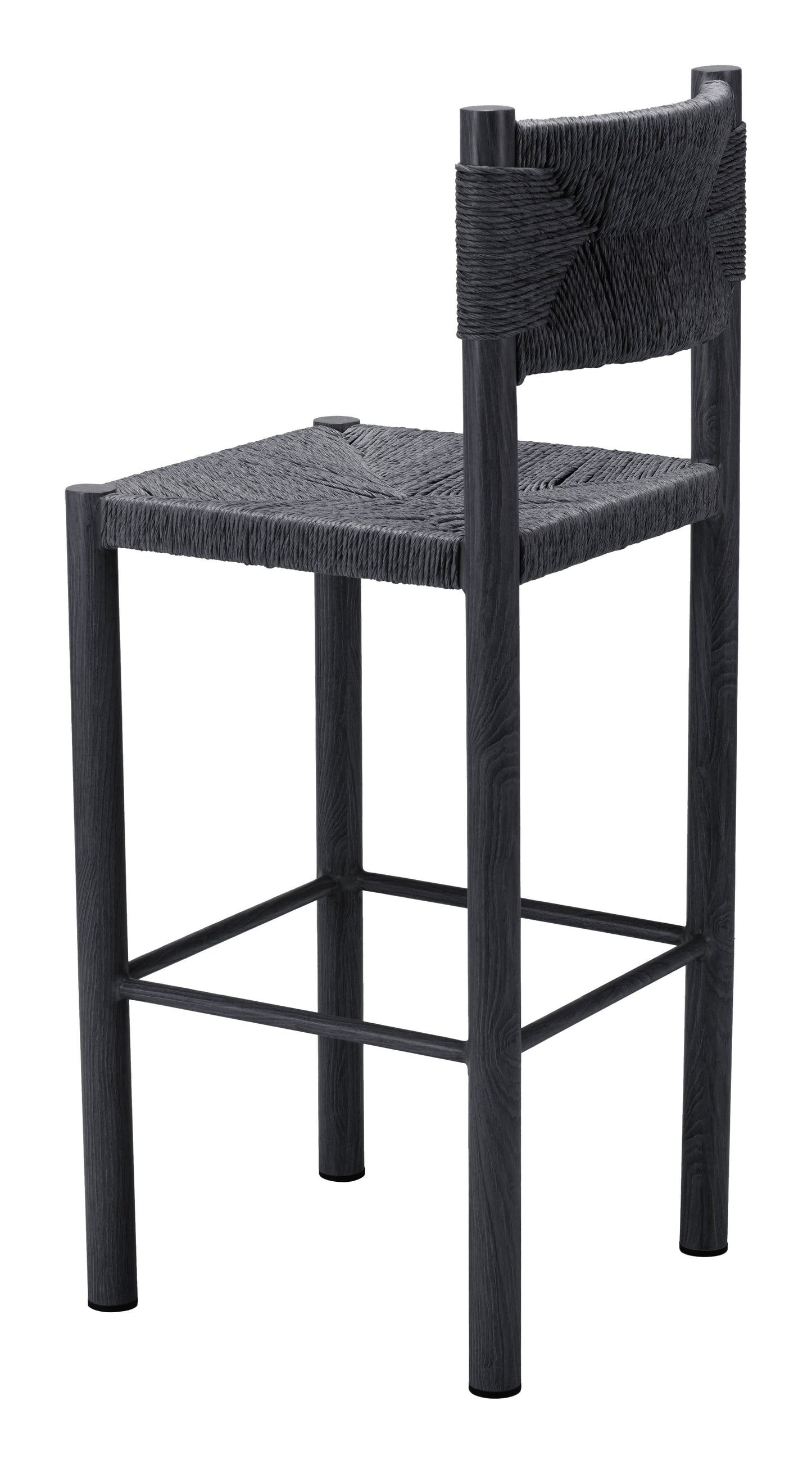 Iska Black Outdoor Barstool (Set of 2) - Ornate Home
