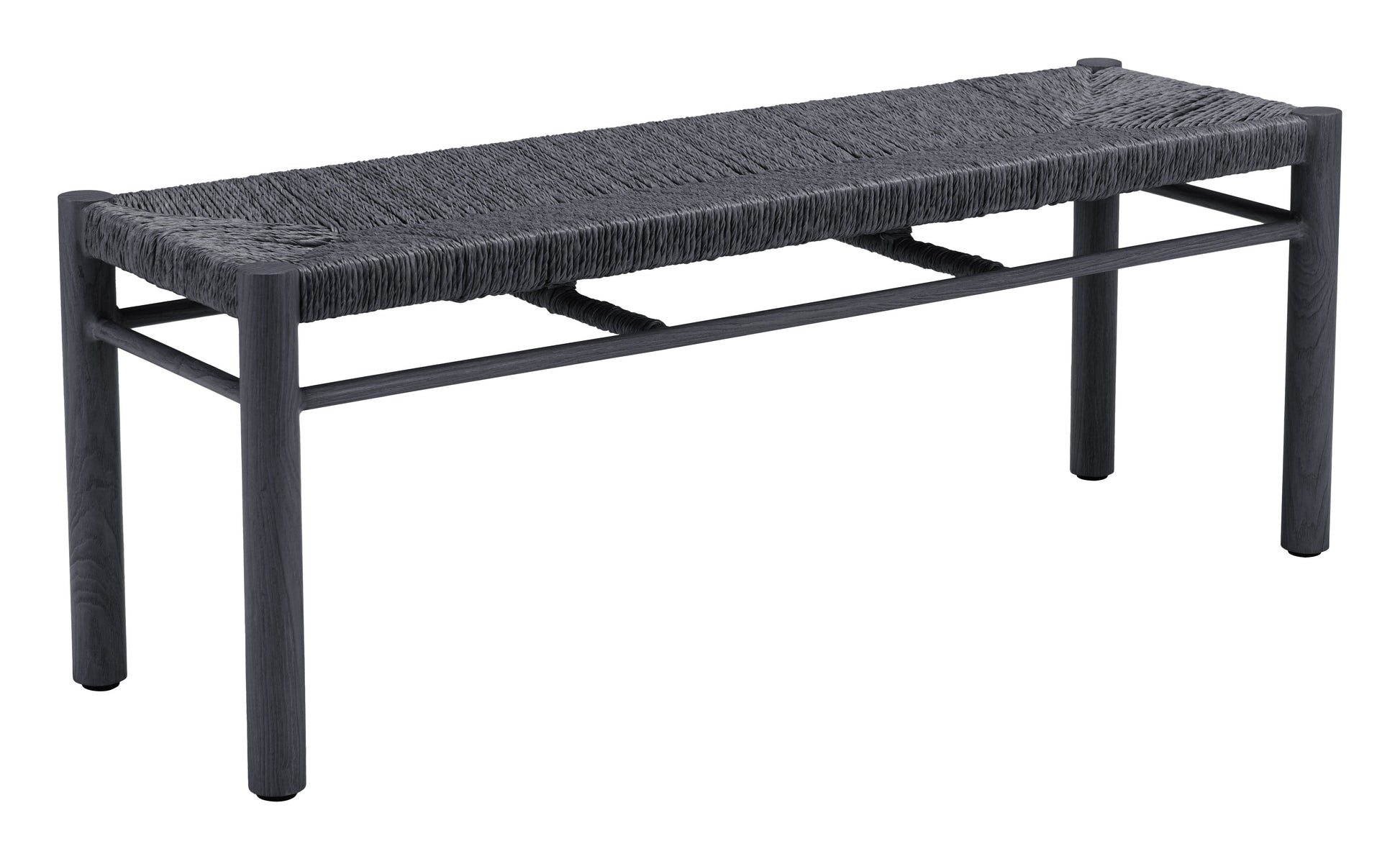 Iska Black Outdoor Bench - Ornate Home