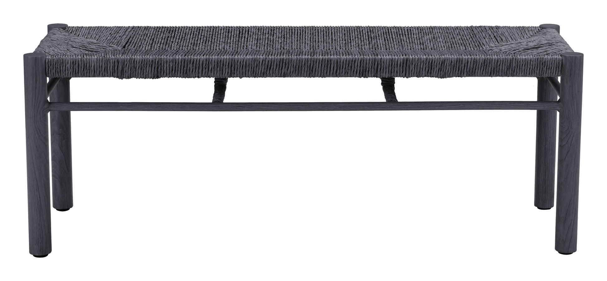 Iska Black Outdoor Bench - Ornate Home