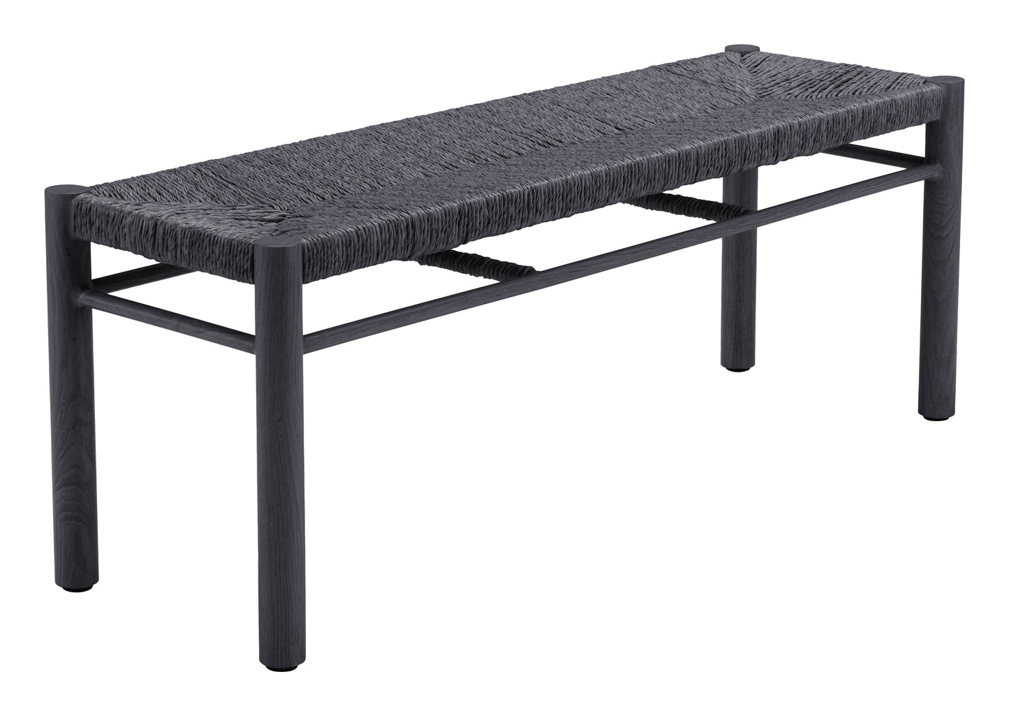 Iska Black Outdoor Bench - Ornate Home