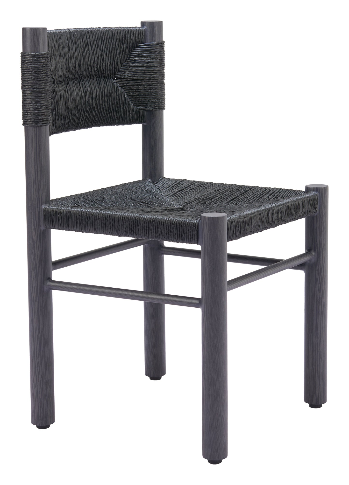 Iska Black Outdoor Dining Chair (Set of 2) - Ornate Home