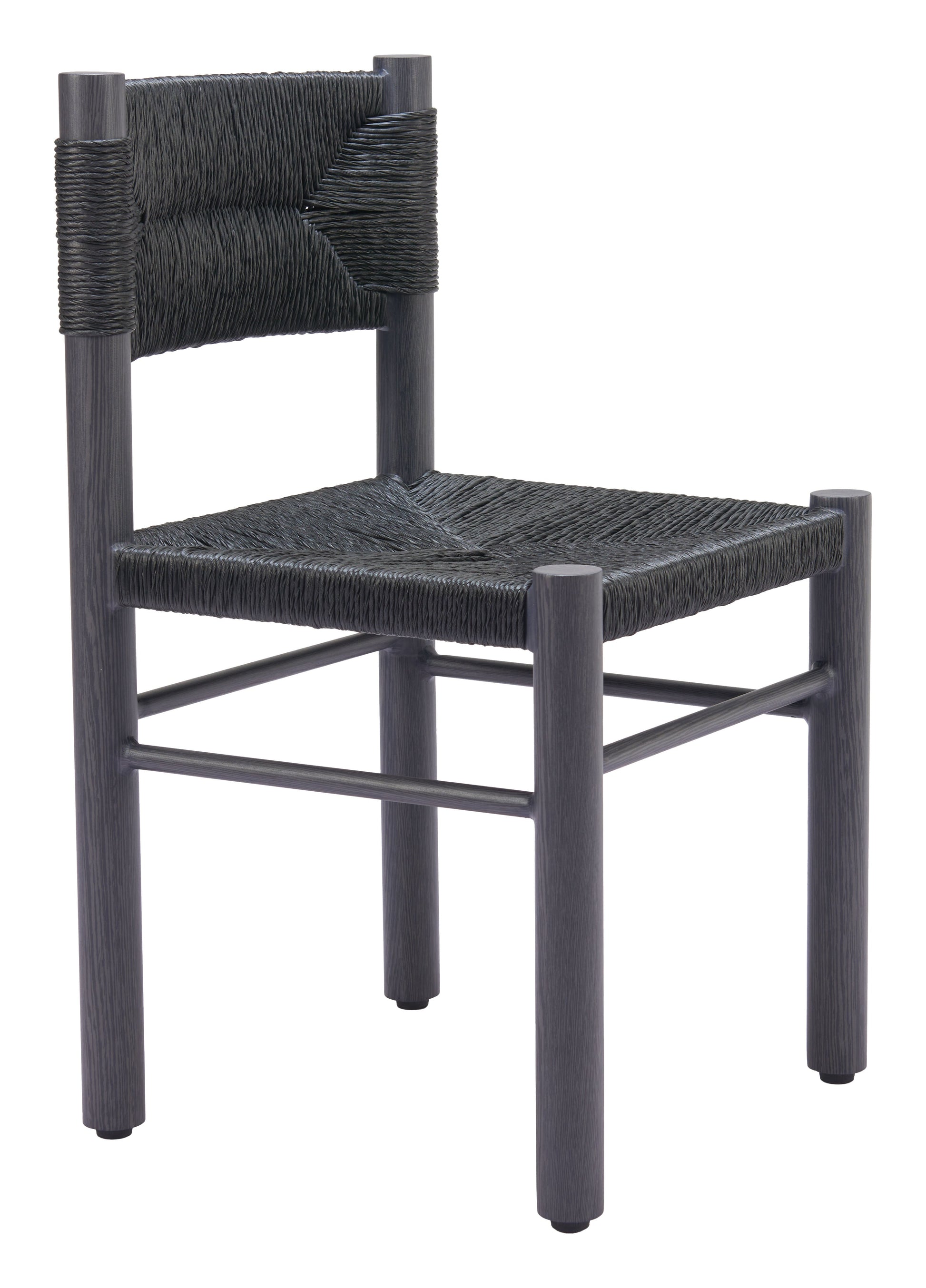 Iska Black Outdoor Dining Chair (Set of 2) - Ornate Home