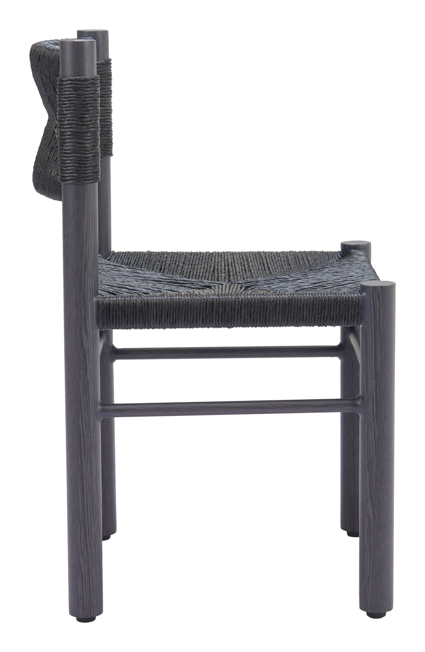 Iska Black Outdoor Dining Chair (Set of 2) - Ornate Home