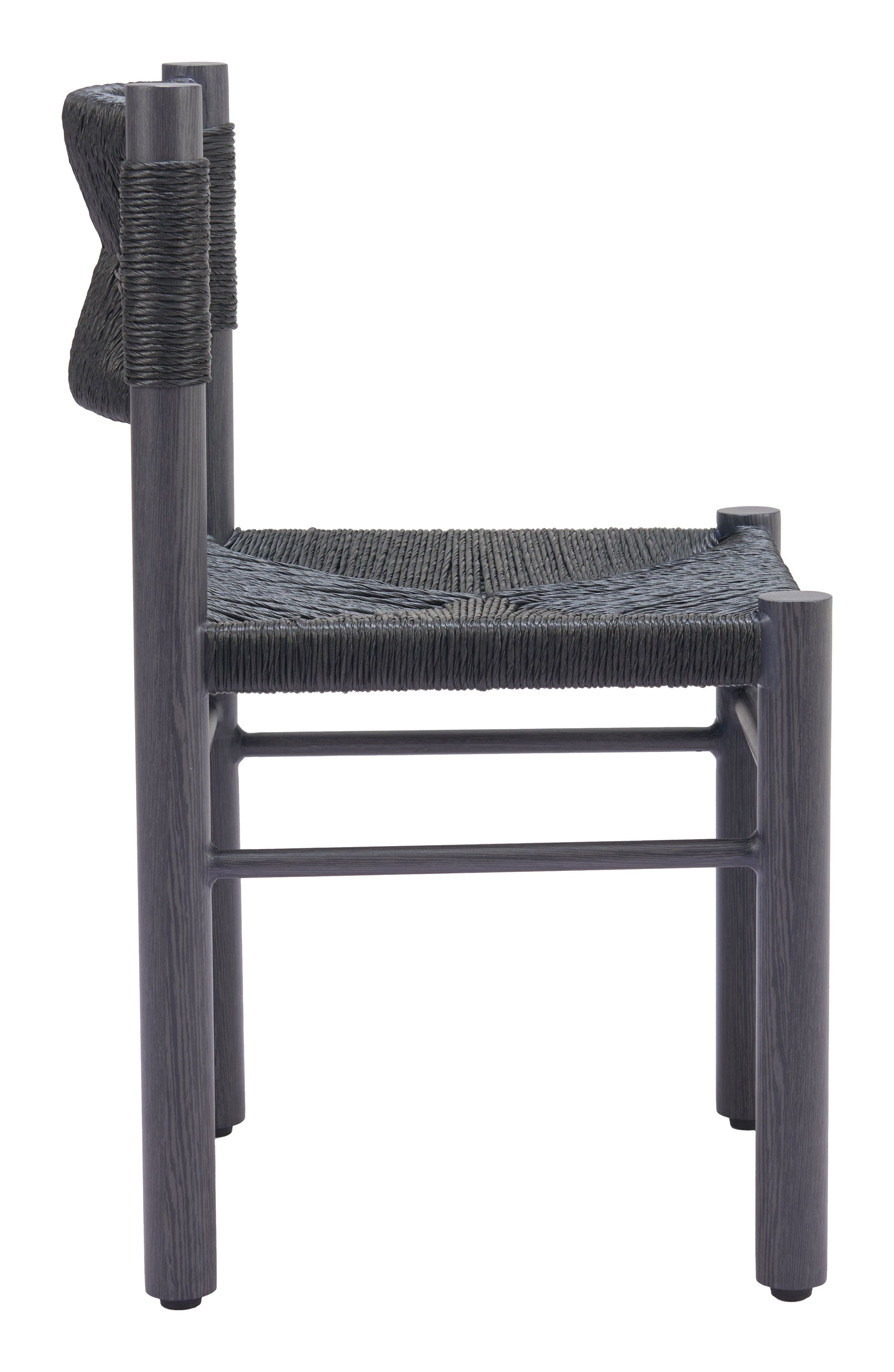 Iska Black Outdoor Dining Chair (Set of 2) - Ornate Home