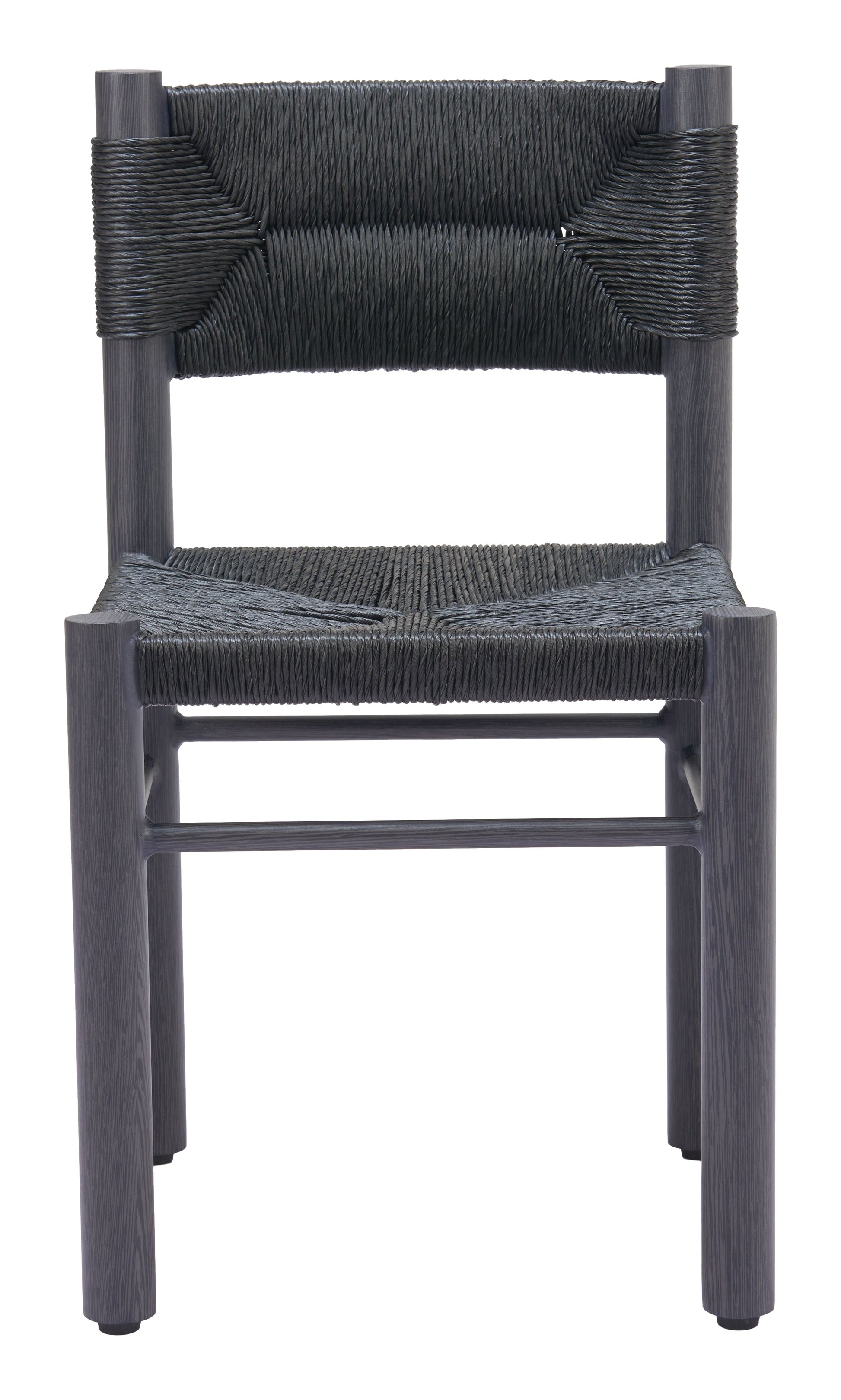 Iska Black Outdoor Dining Chair (Set of 2) - Ornate Home