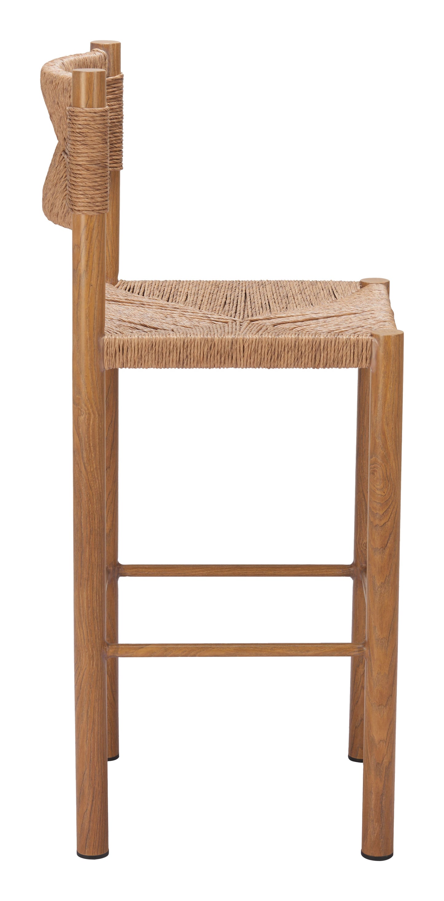 Iska Natural Outdoor Barstool (Set of 2) - Ornate Home
