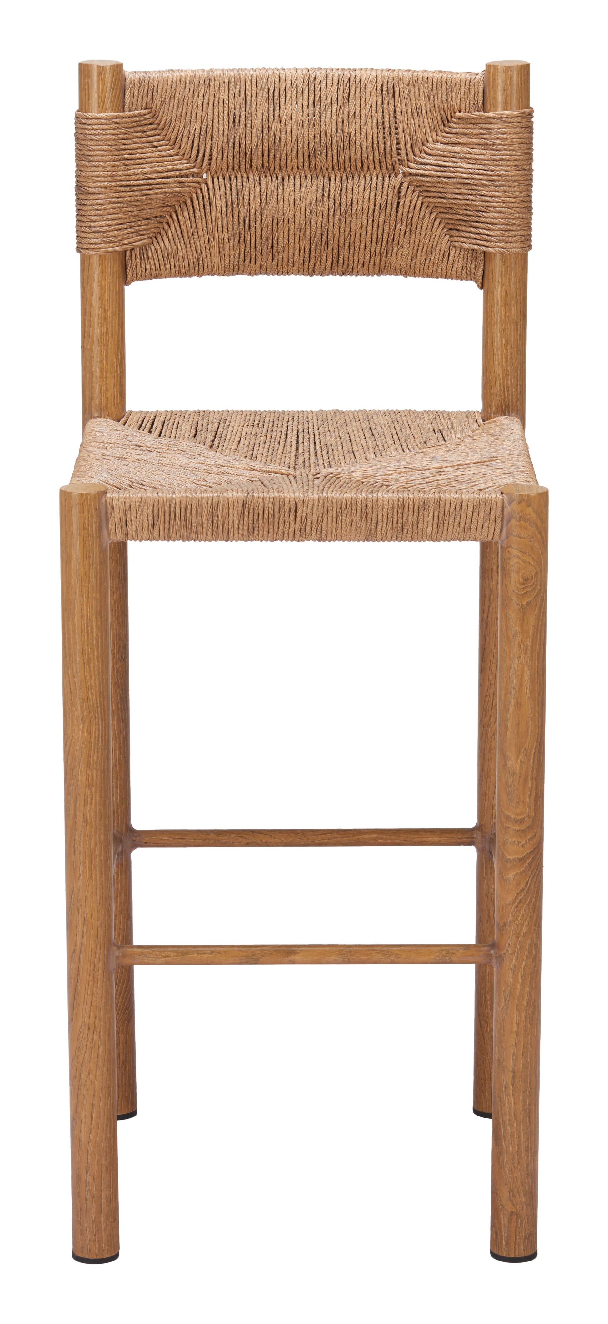 Iska Natural Outdoor Barstool (Set of 2) - Ornate Home