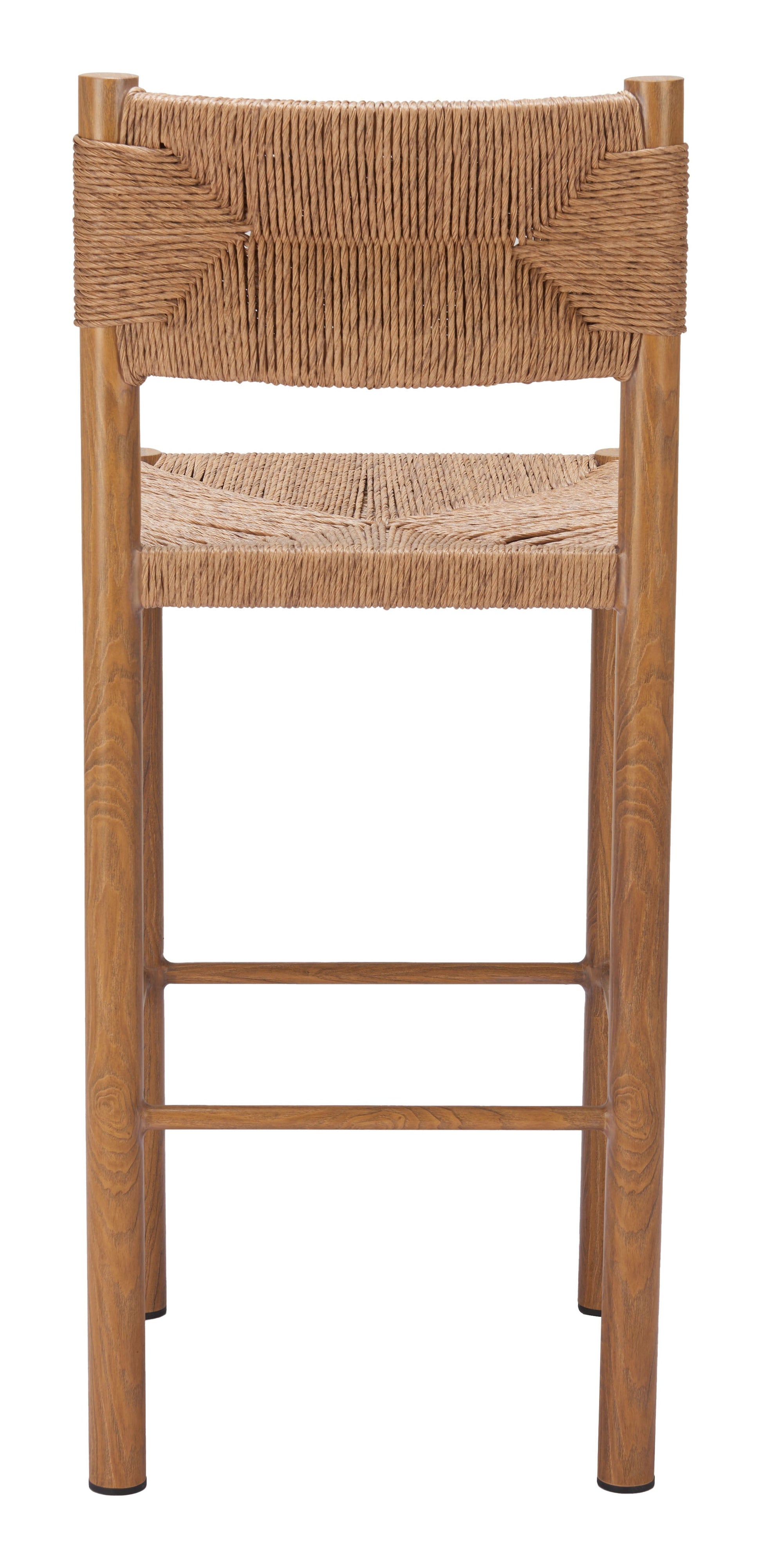Iska Natural Outdoor Barstool (Set of 2) - Ornate Home