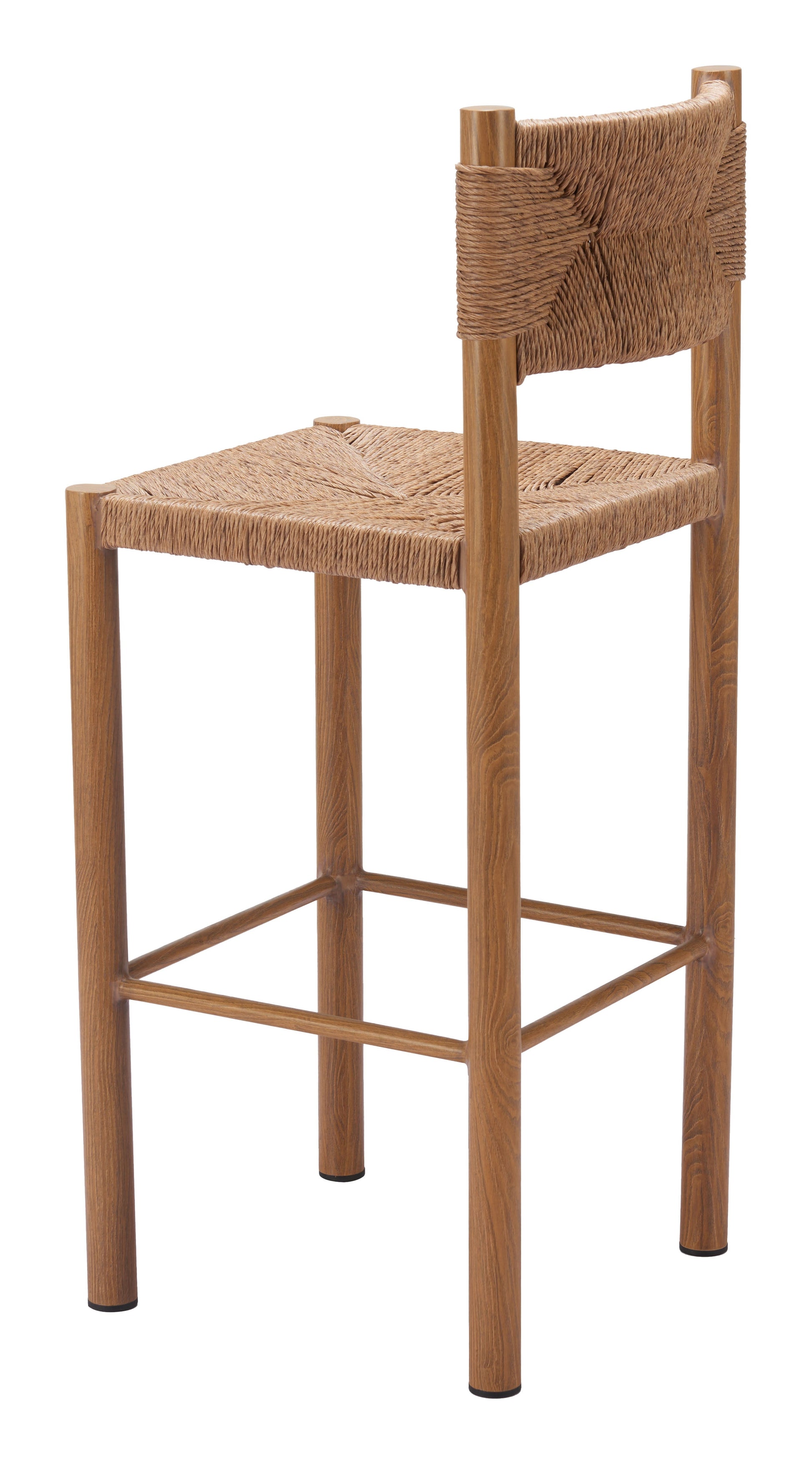 Iska Natural Outdoor Barstool (Set of 2) - Ornate Home