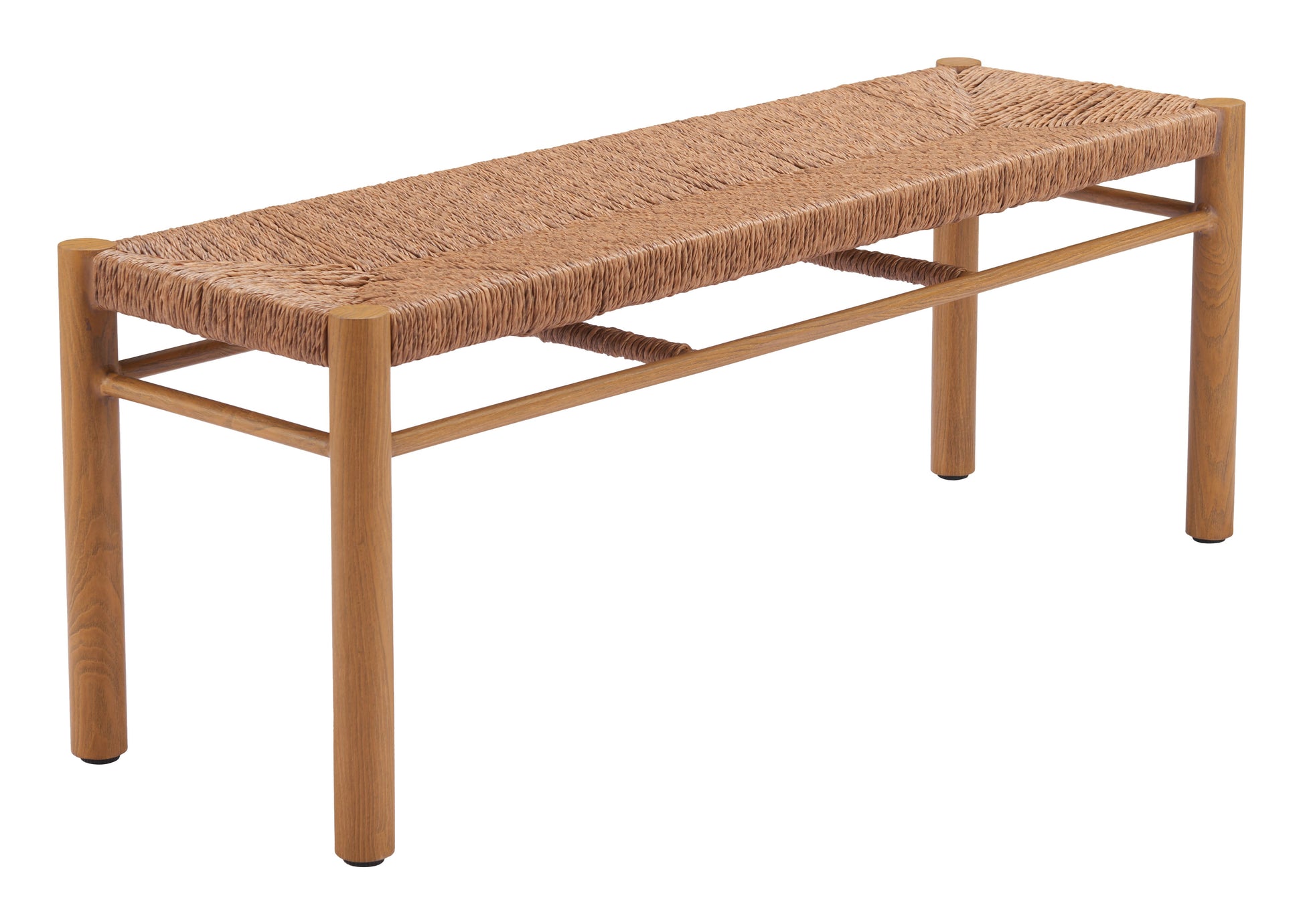 Iska Natural Outdoor Bench - Ornate Home