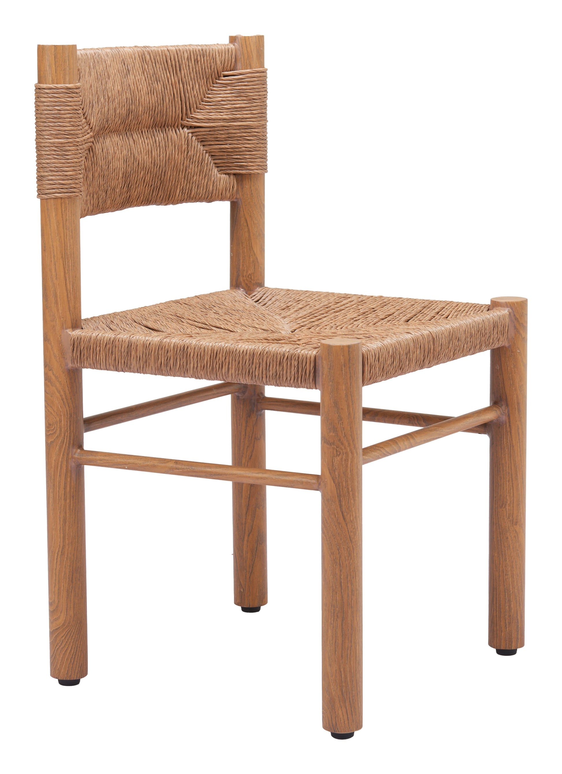 Iska Natural Outdoor Dining Chair (Set of 2) - Ornate Home