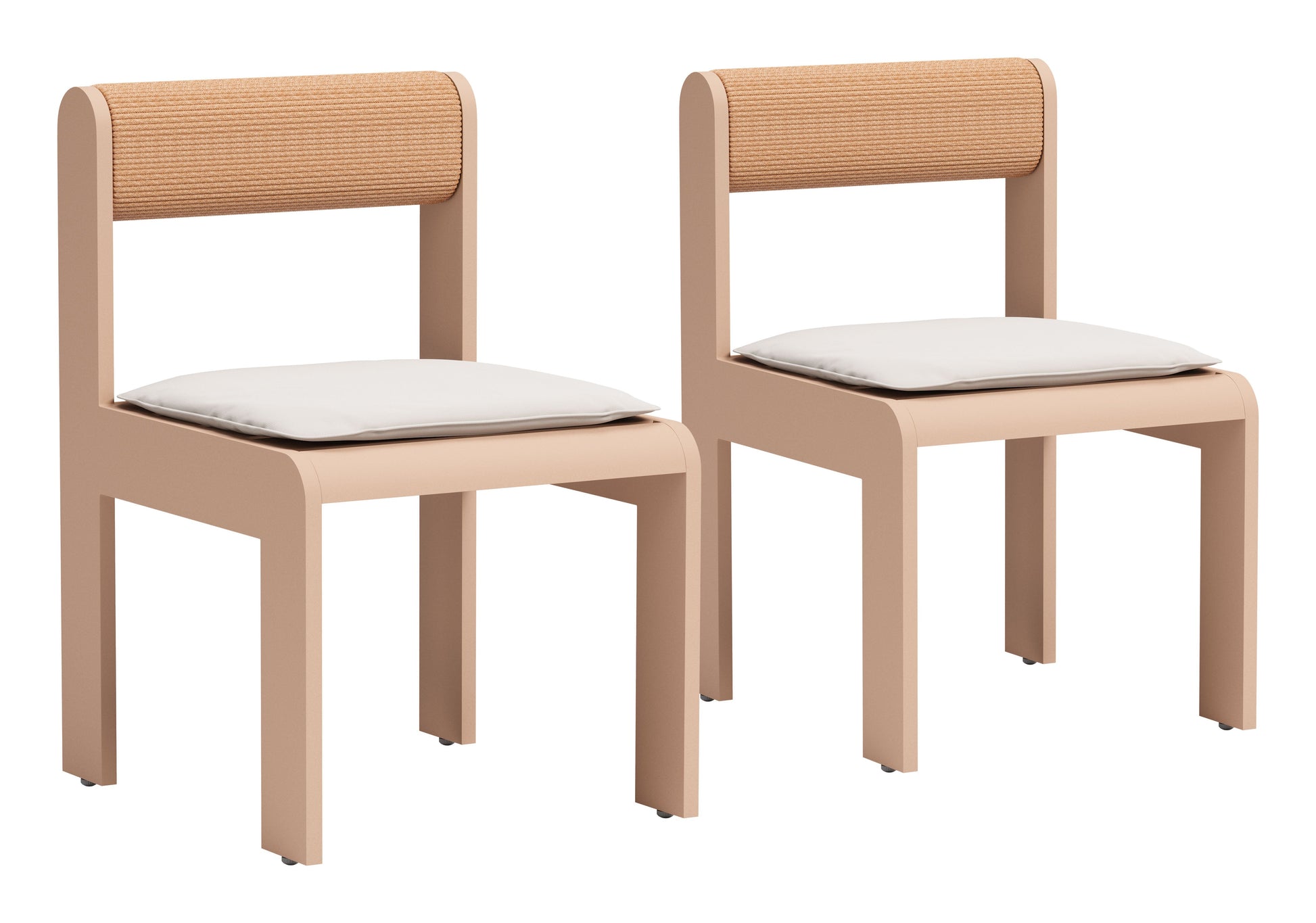 Island White Outdoor Dining Chair (Set of 2) - Ornate Home
