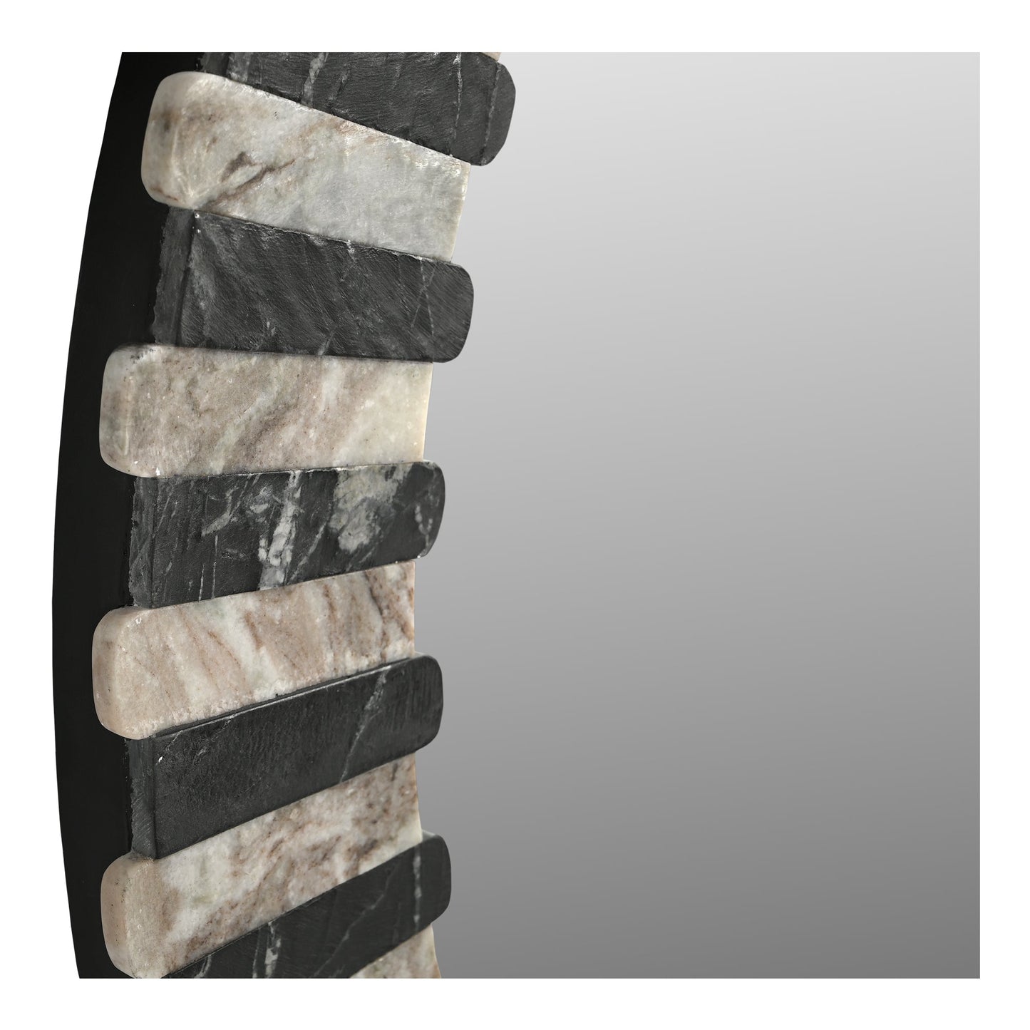 Isolde Black/Beige Mirror - Ornate Home